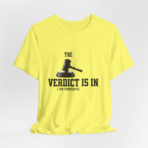 Courtroom Wit Women Tee - Verdict is In, Judge Gift, Lawyer Apparel, Legal Humor, Law Student Shirt