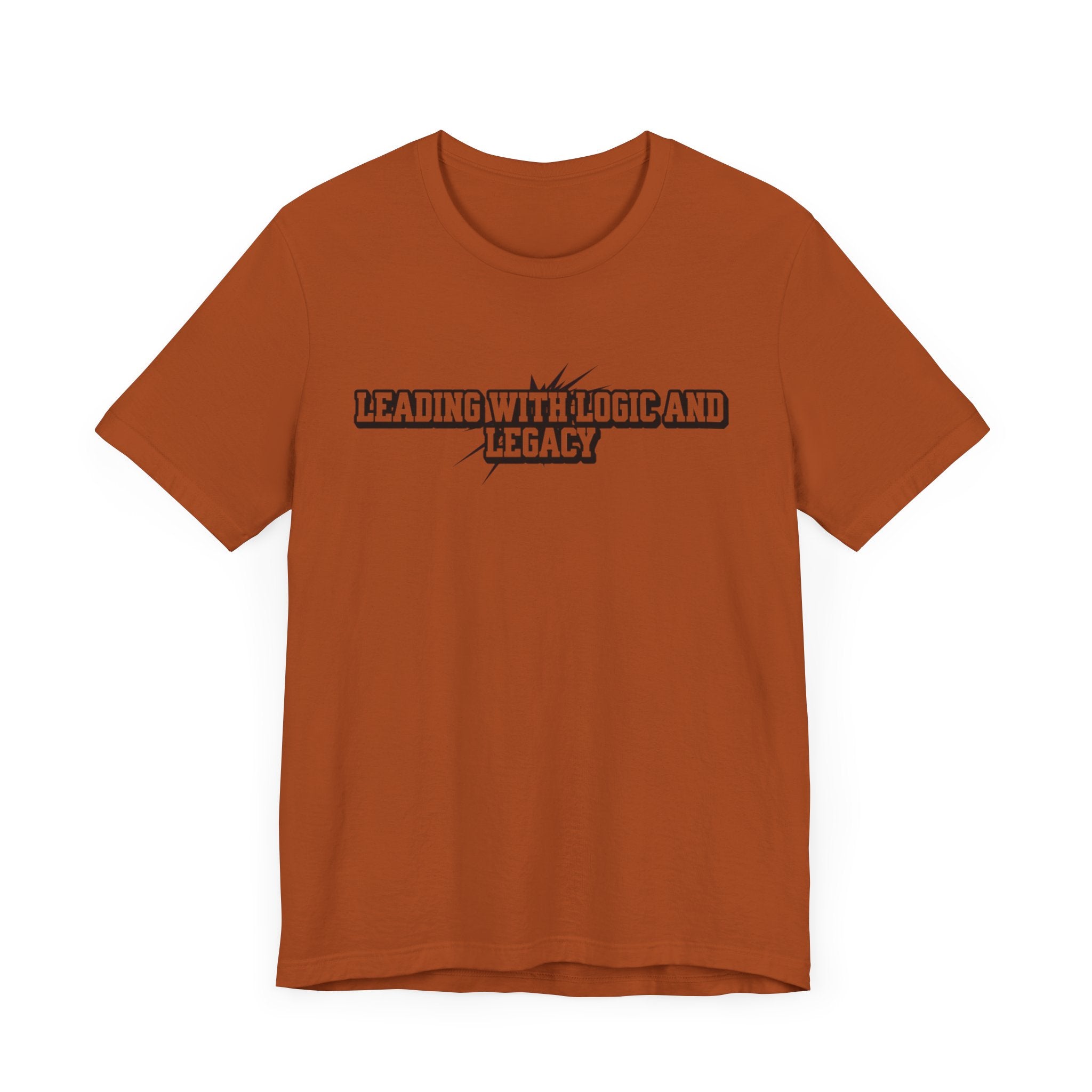 Leading with Logic and Legacy Unisex Jersey Tee, Inspirational Shirt, Gift for Thinkers, Motivational Apparel, Casual Wear