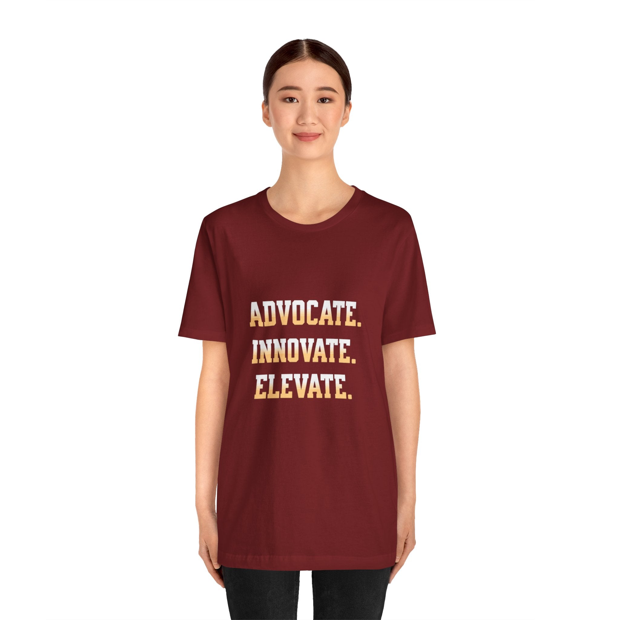 Advocate. Innovate. Elevate. Unisex Jersey Tee - Motivational T-Shirt for Activists, Inspirational Gift, Daily Wear, Casual Style, [...]