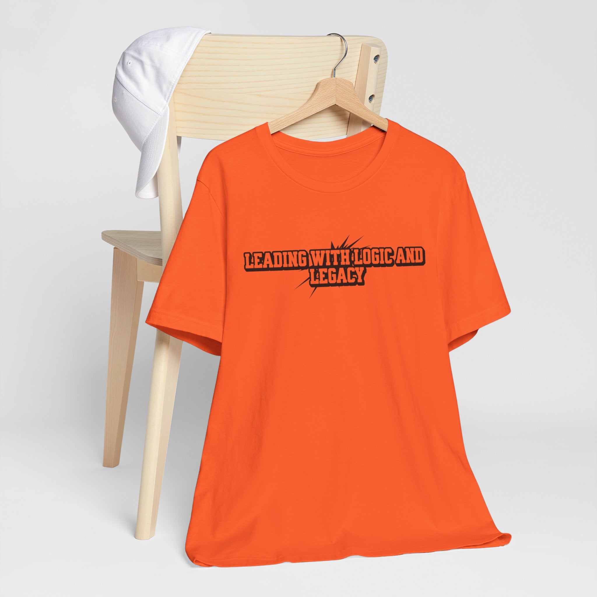 Leading with Logic and Legacy Unisex Jersey Tee, Inspirational Shirt, Gift for Thinkers, Motivational Apparel, Casual Wear
