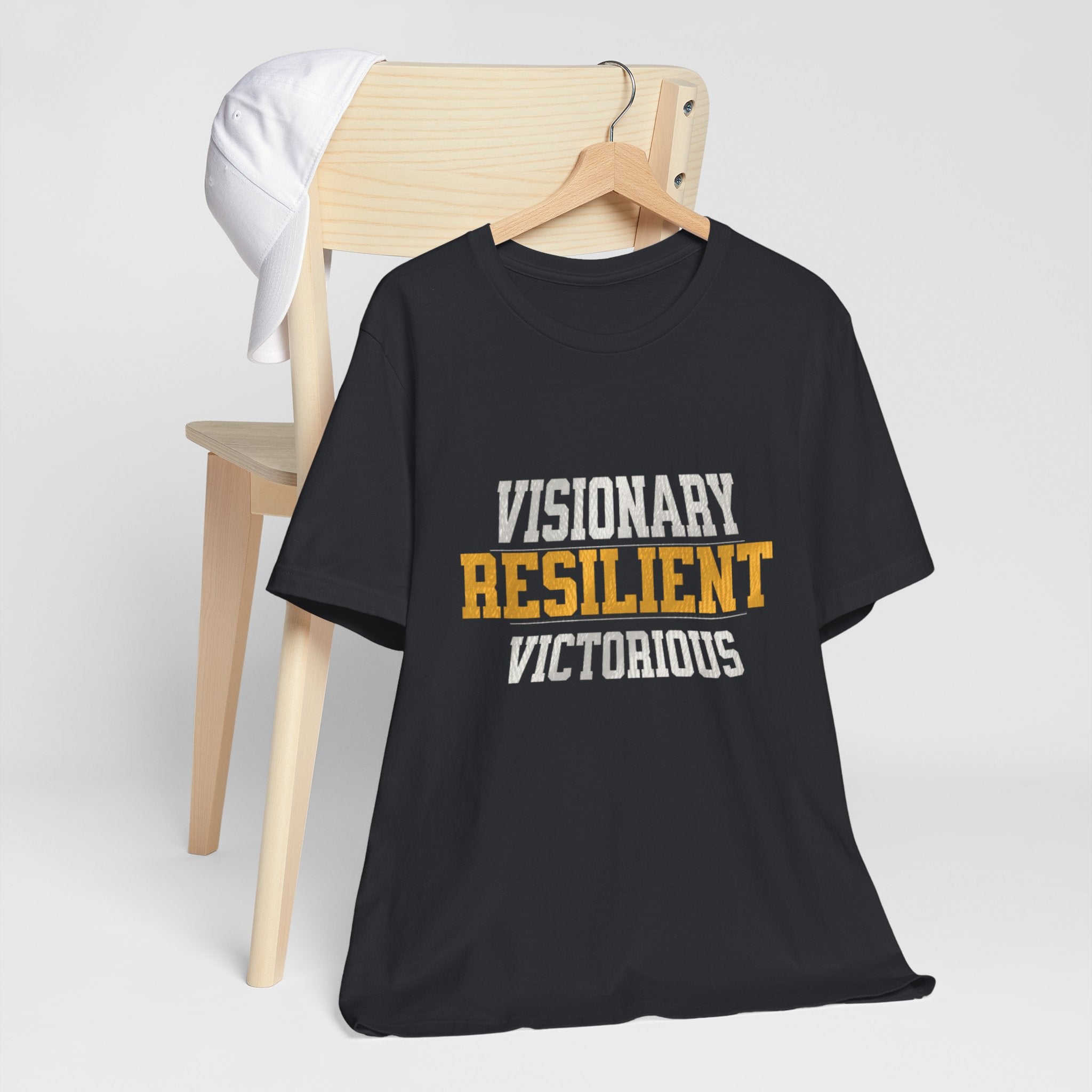 Empowerment Tee - Visionary, Resilient, Victorious | Motivational Shirt, Gift for Her, Affirmation Apparel, Positive Vibes T-Shirt