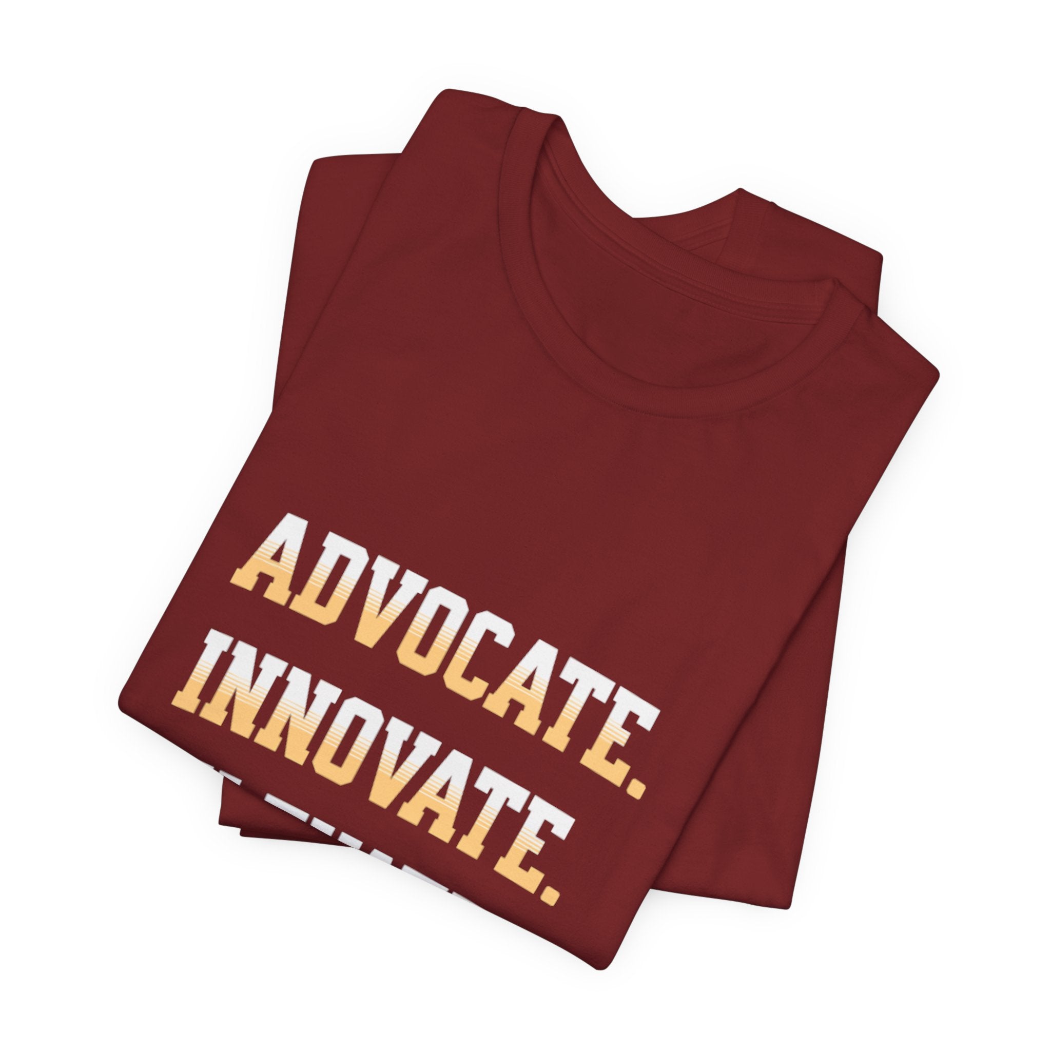 Advocate. Innovate. Elevate. Unisex Jersey Tee - Motivational T-Shirt for Activists, Inspirational Gift, Daily Wear, Casual Style, [...]