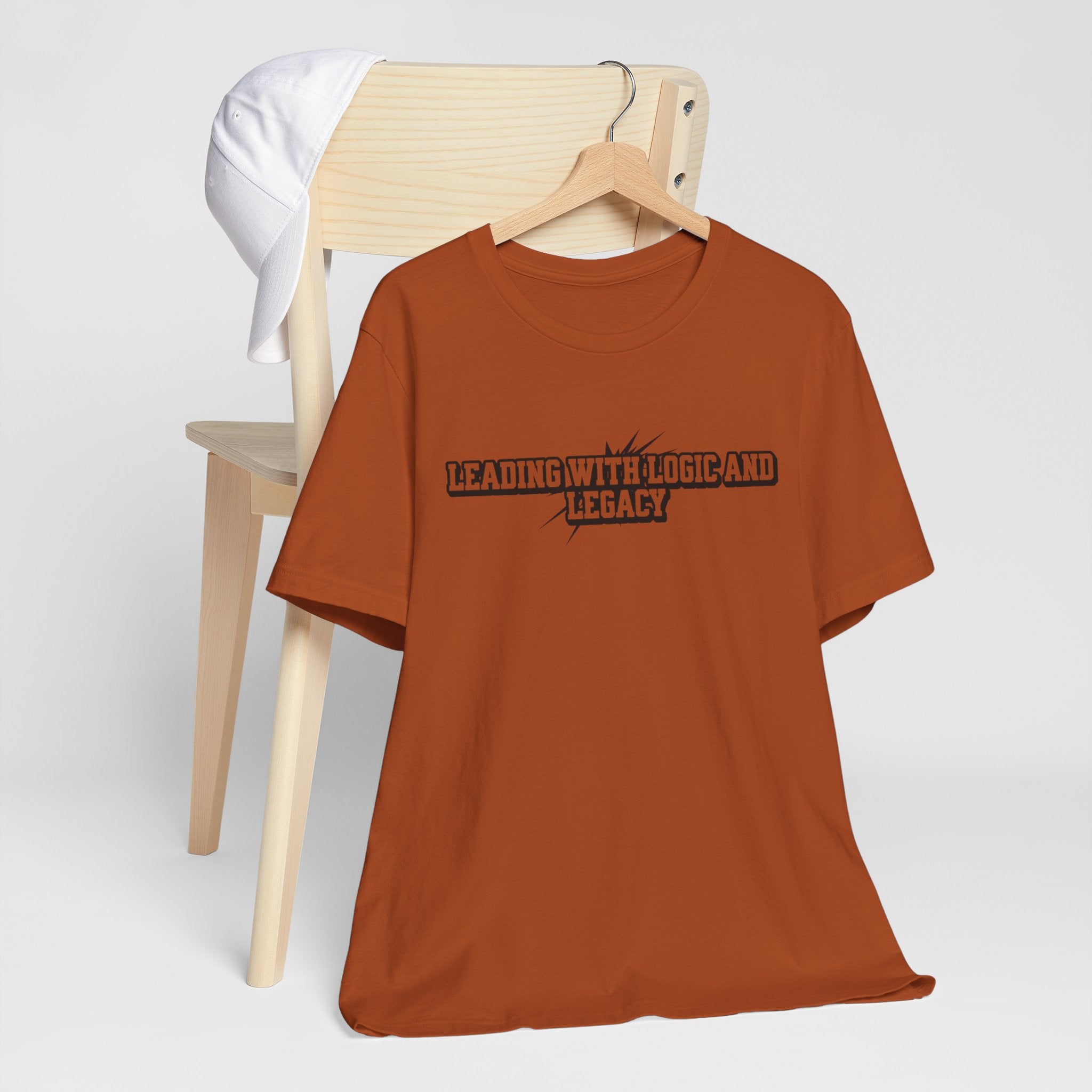 Leading with Logic and Legacy Unisex Jersey Tee, Inspirational Shirt, Gift for Thinkers, Motivational Apparel, Casual Wear