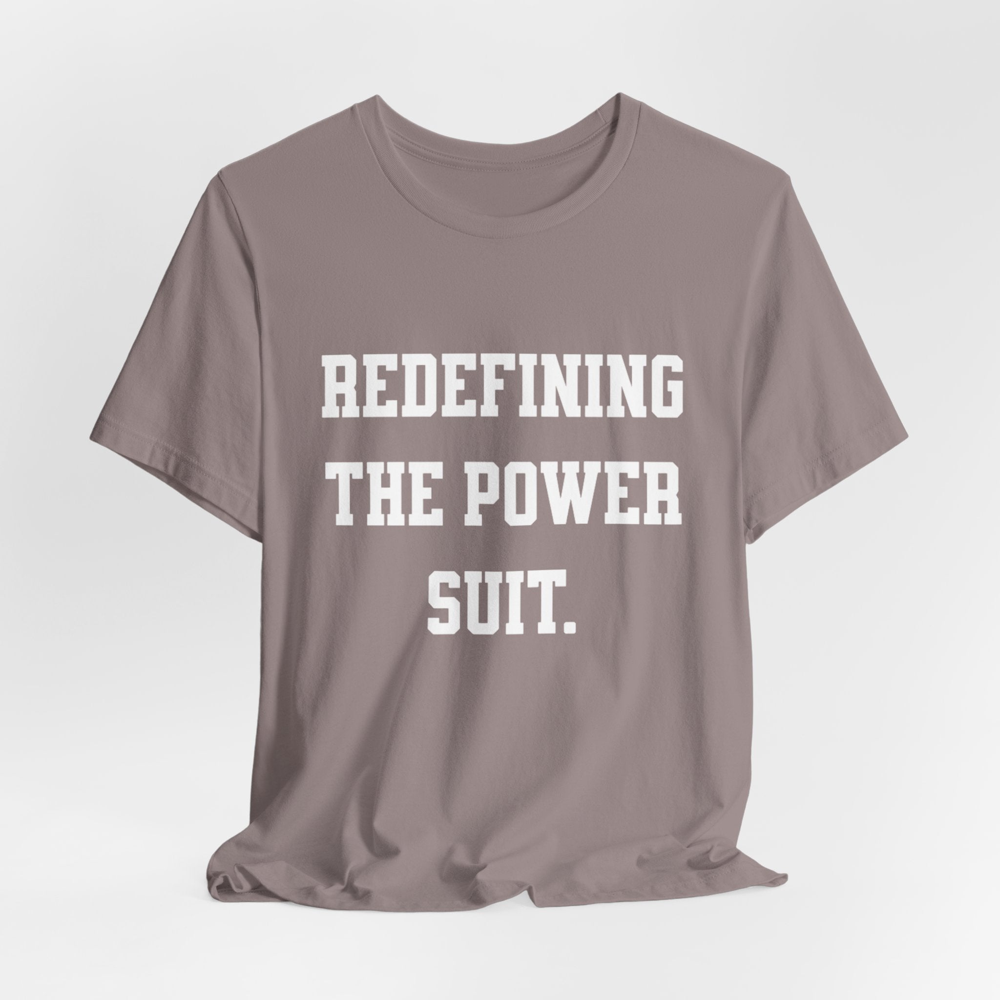 Redefining the Power Suit Women Unisex Tee, Motivational Shirt, Orange Graphic Tee, Statement T-Shirt, Casual Wear, Empowerment Gift