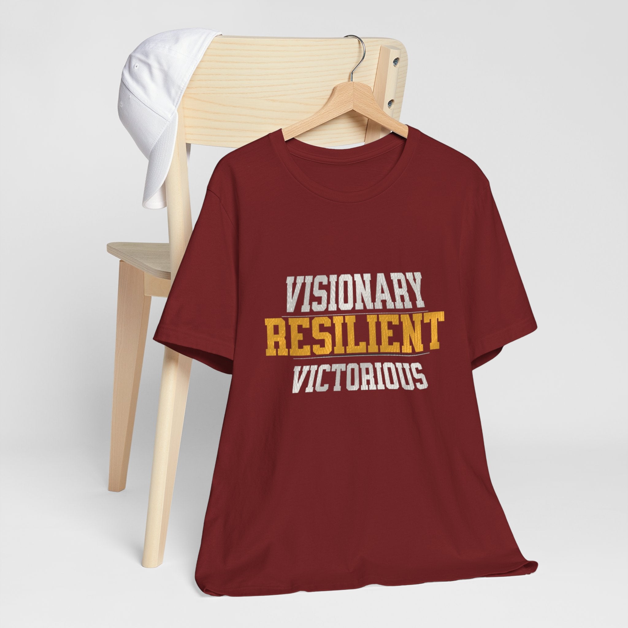 Empowerment Tee - Visionary, Resilient, Victorious | Motivational Shirt, Gift for Her, Affirmation Apparel, Positive Vibes T-Shirt