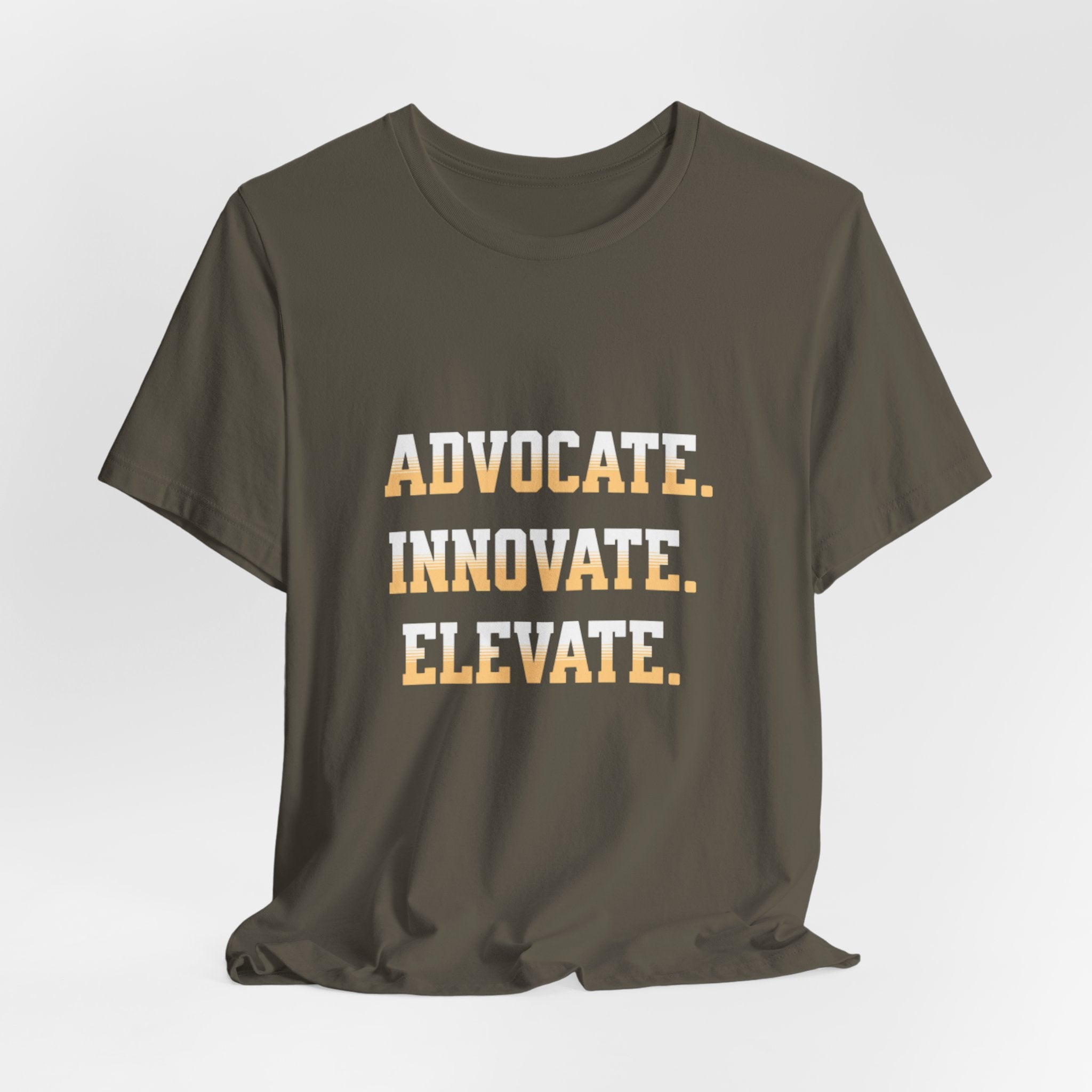 Advocate. Innovate. Elevate. Unisex Jersey Tee - Motivational T-Shirt for Activists, Inspirational Gift, Daily Wear, Casual Style, [...]