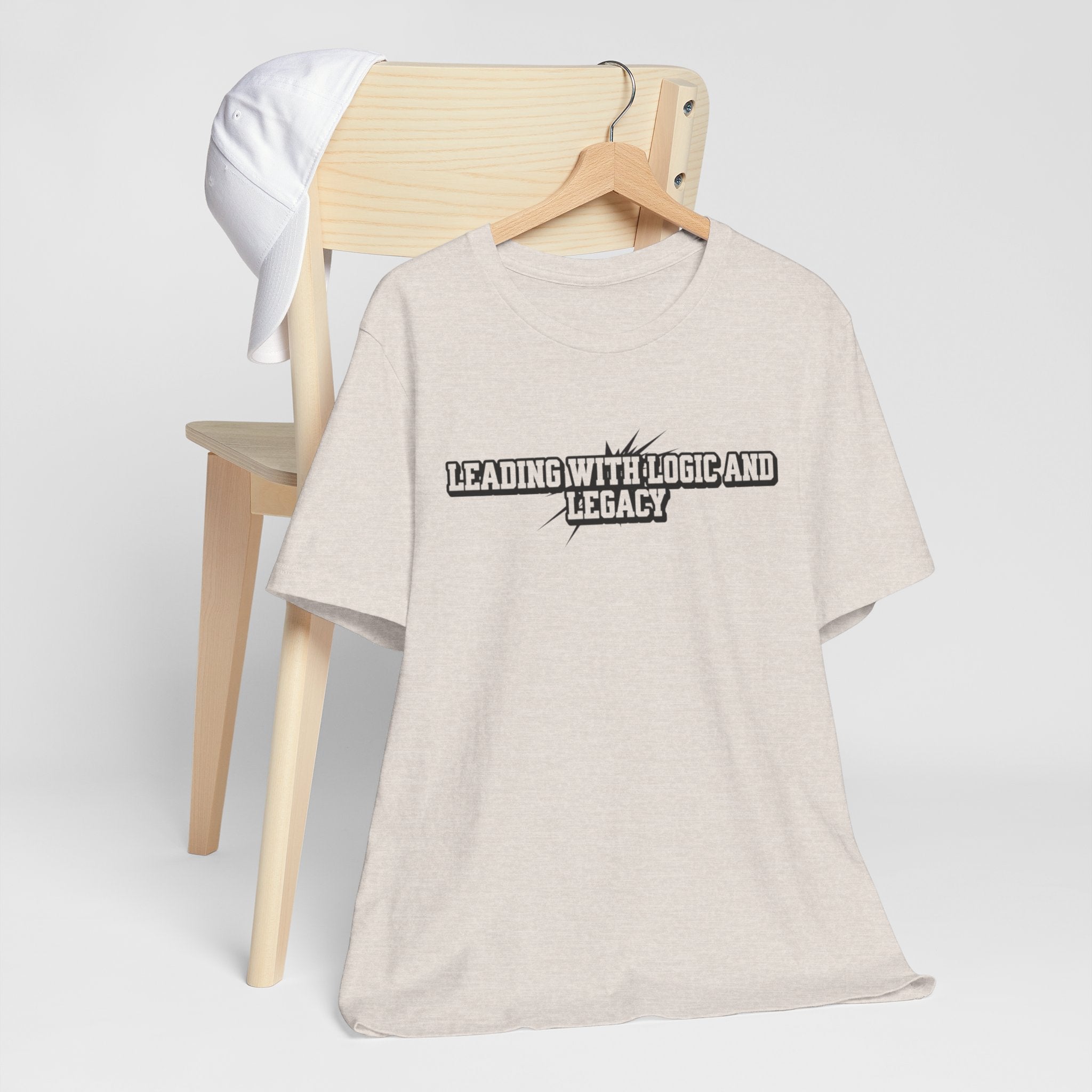 Leading with Logic and Legacy Unisex Jersey Tee, Inspirational Shirt, Gift for Thinkers, Motivational Apparel, Casual Wear