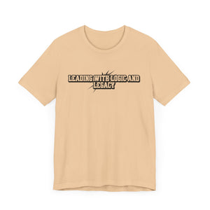 Leading with Logic and Legacy Unisex Jersey Tee, Inspirational Shirt, Gift for Thinkers, Motivational Apparel, Casual Wear