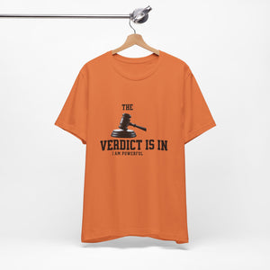 Courtroom Wit Women Tee - Verdict is In, Judge Gift, Lawyer Apparel, Legal Humor, Law Student Shirt