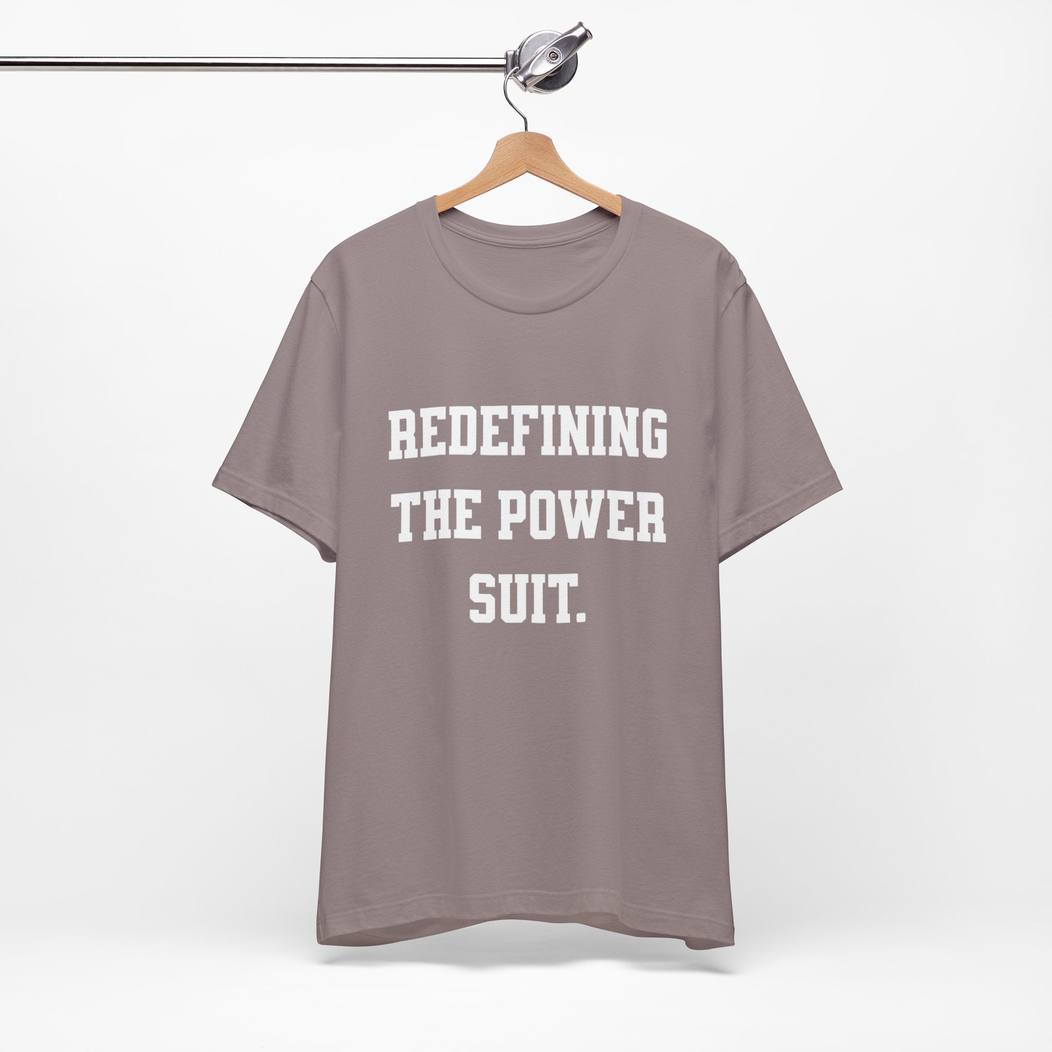 Redefining the Power Suit Women Unisex Tee, Motivational Shirt, Orange Graphic Tee, Statement T-Shirt, Casual Wear, Empowerment Gift