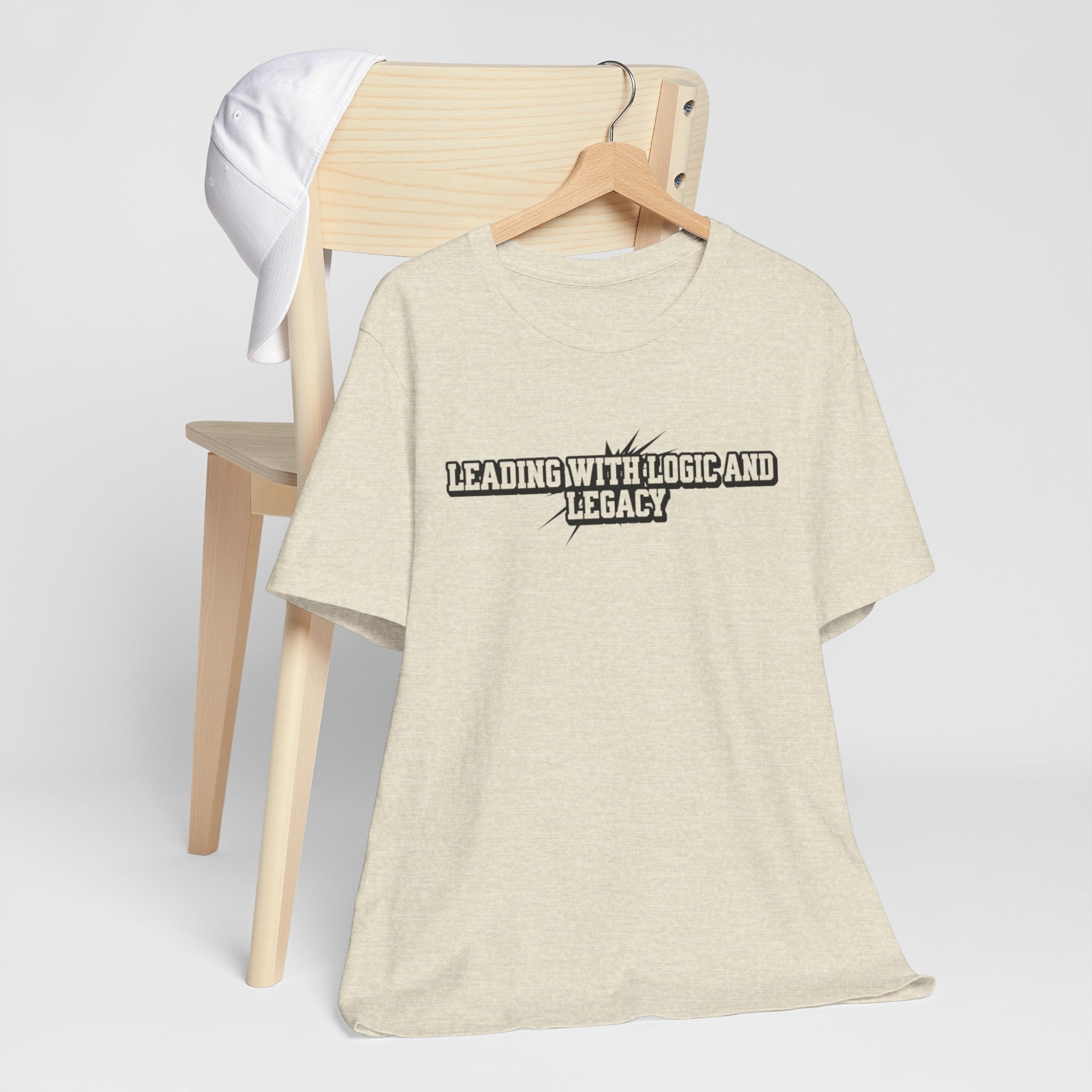 Leading with Logic and Legacy Unisex Jersey Tee, Inspirational Shirt, Gift for Thinkers, Motivational Apparel, Casual Wear