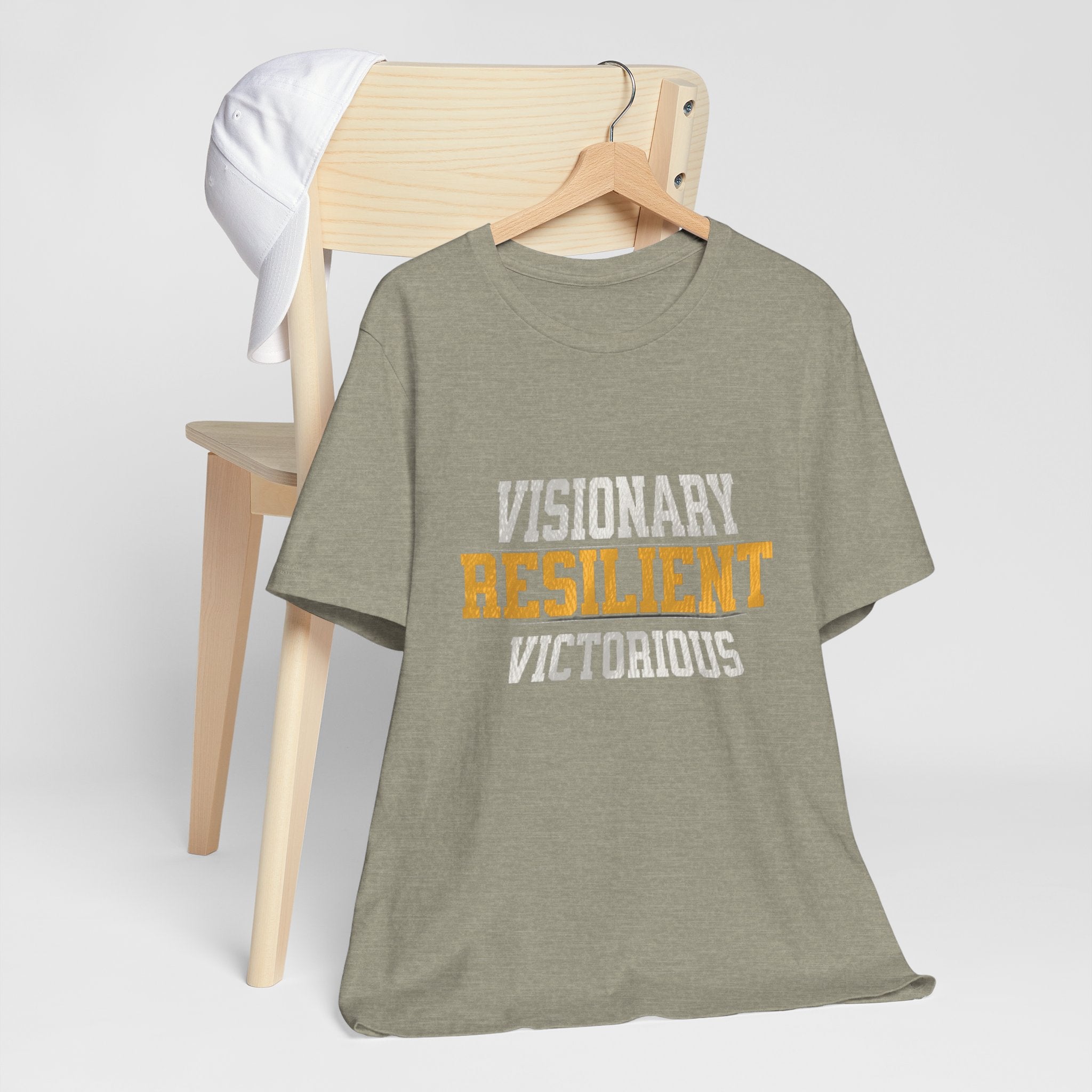 Empowerment Tee - Visionary, Resilient, Victorious | Motivational Shirt, Gift for Her, Affirmation Apparel, Positive Vibes T-Shirt