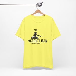 Courtroom Wit Women Tee - Verdict is In, Judge Gift, Lawyer Apparel, Legal Humor, Law Student Shirt