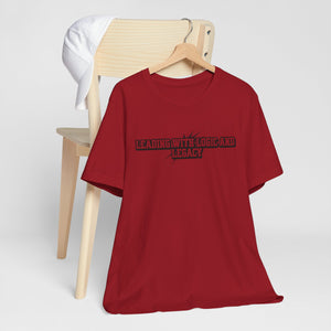 Leading with Logic and Legacy Unisex Jersey Tee, Inspirational Shirt, Gift for Thinkers, Motivational Apparel, Casual Wear