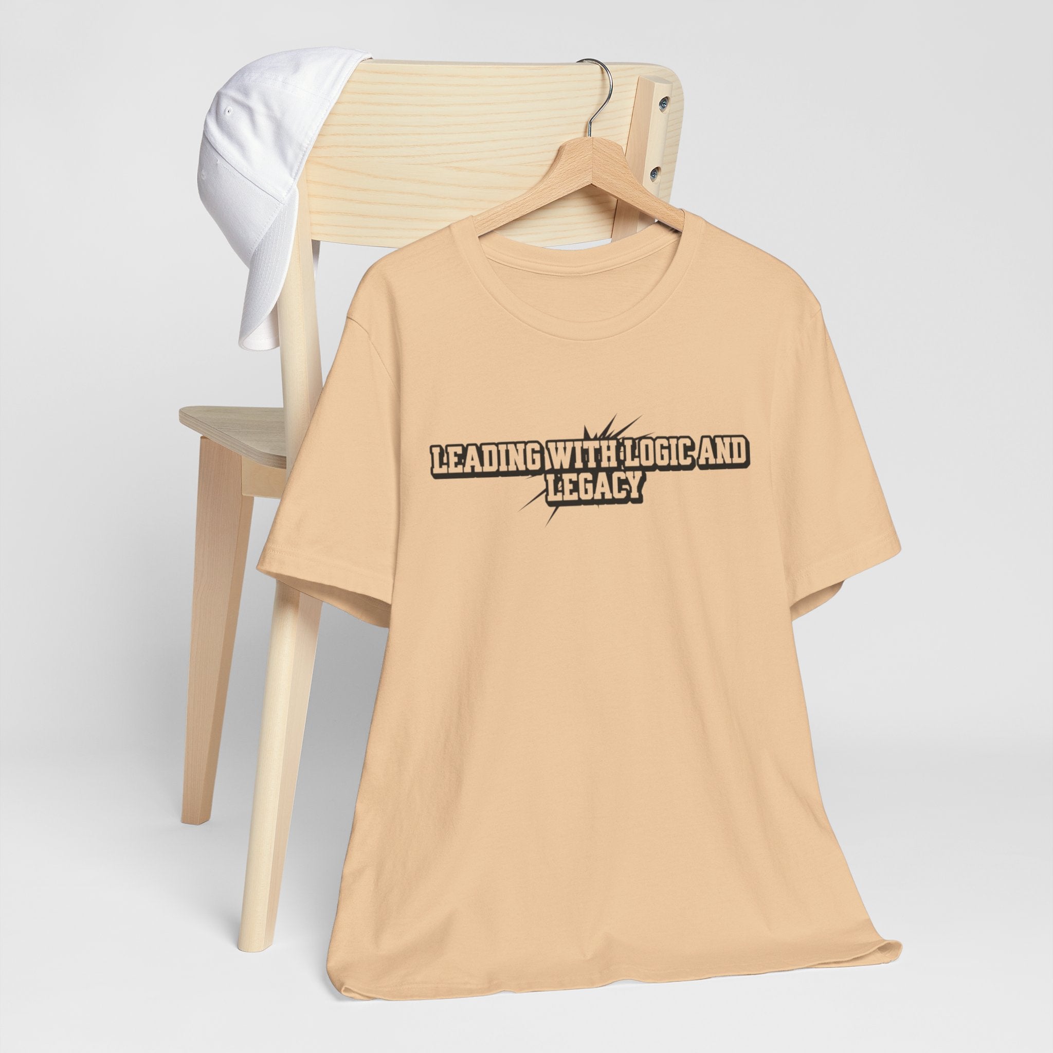 Leading with Logic and Legacy Unisex Jersey Tee, Inspirational Shirt, Gift for Thinkers, Motivational Apparel, Casual Wear