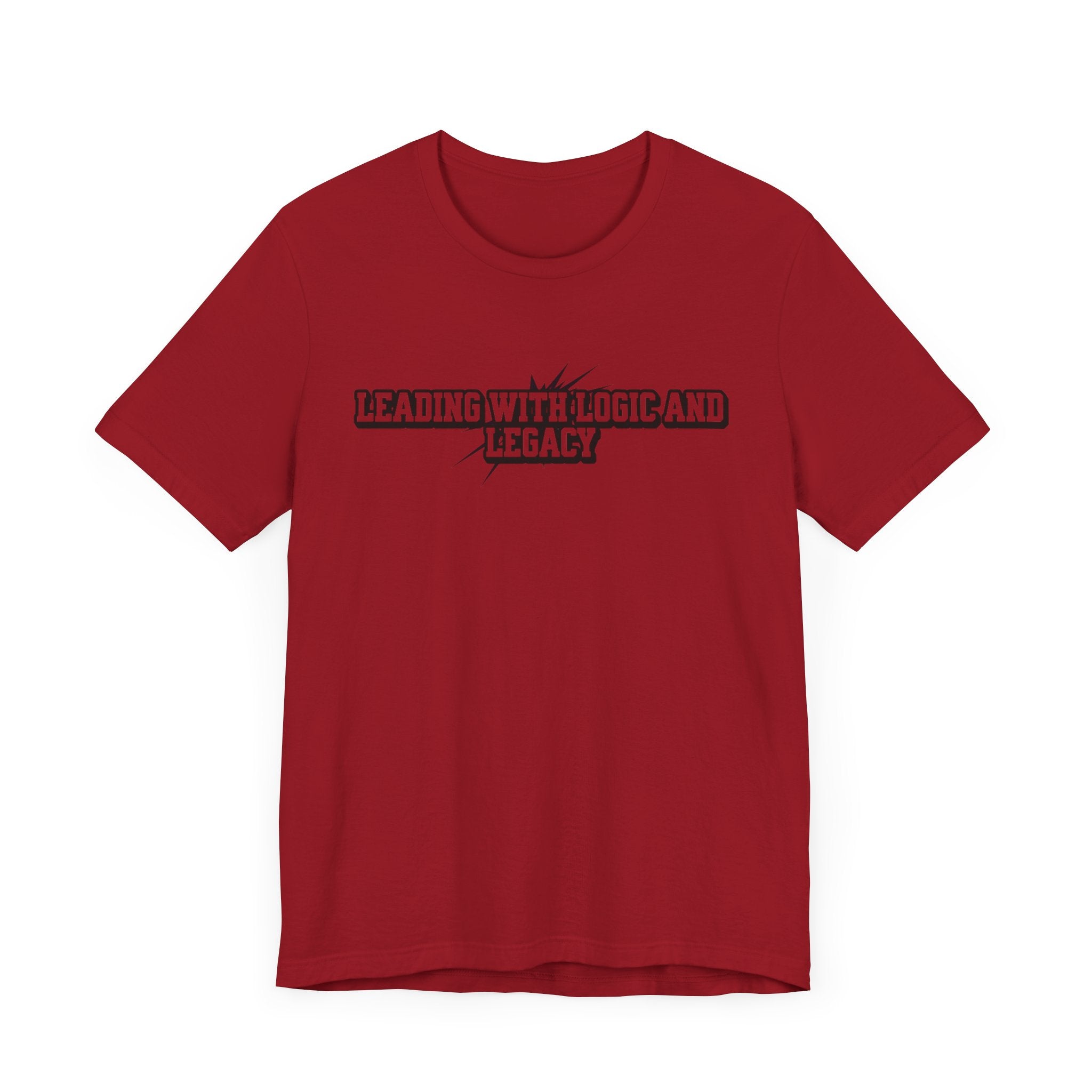 Leading with Logic and Legacy Unisex Jersey Tee, Inspirational Shirt, Gift for Thinkers, Motivational Apparel, Casual Wear