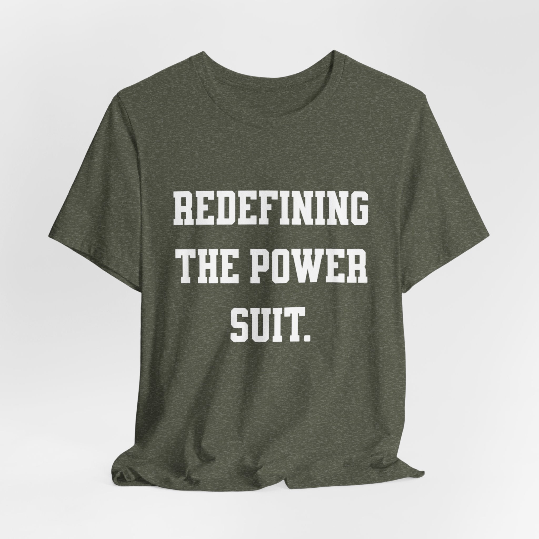 Redefining the Power Suit Women Unisex Tee, Motivational Shirt, Orange Graphic Tee, Statement T-Shirt, Casual Wear, Empowerment Gift