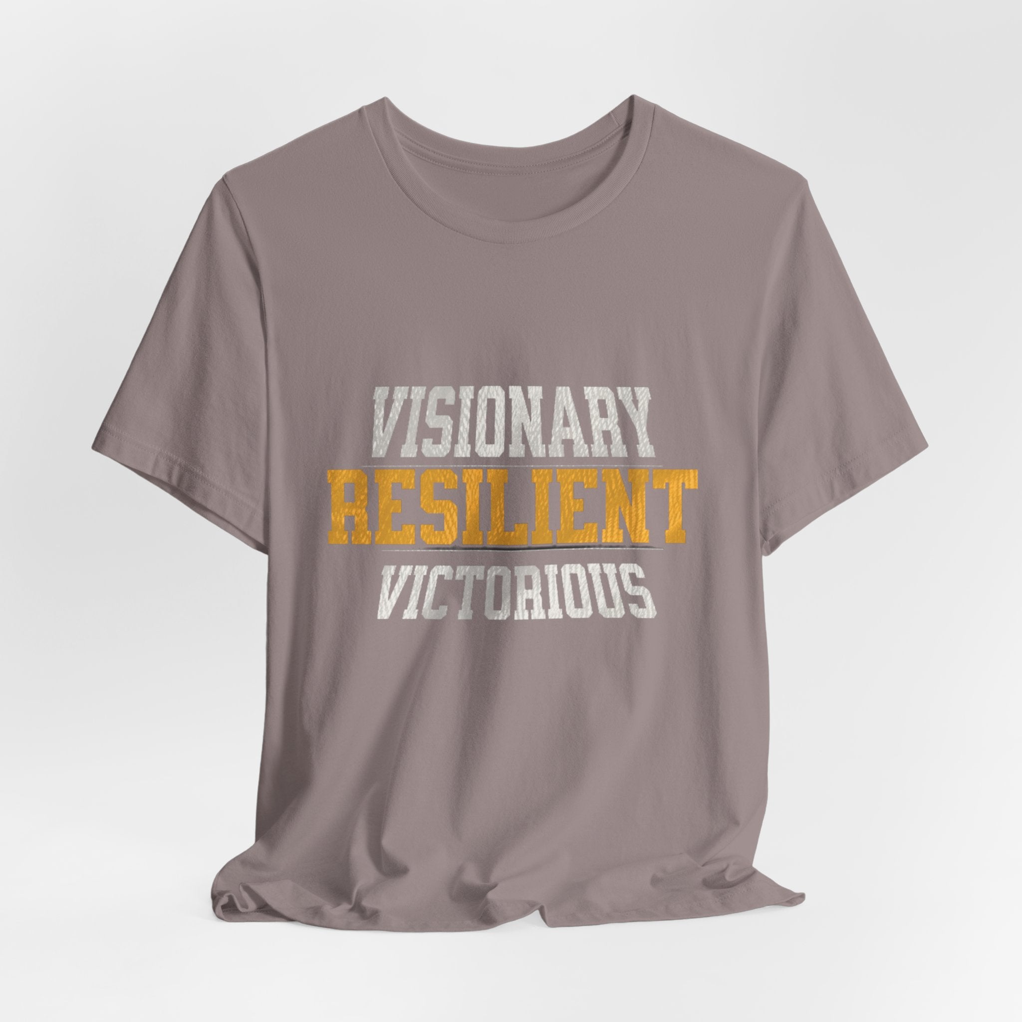Empowerment Tee - Visionary, Resilient, Victorious | Motivational Shirt, Gift for Her, Affirmation Apparel, Positive Vibes T-Shirt