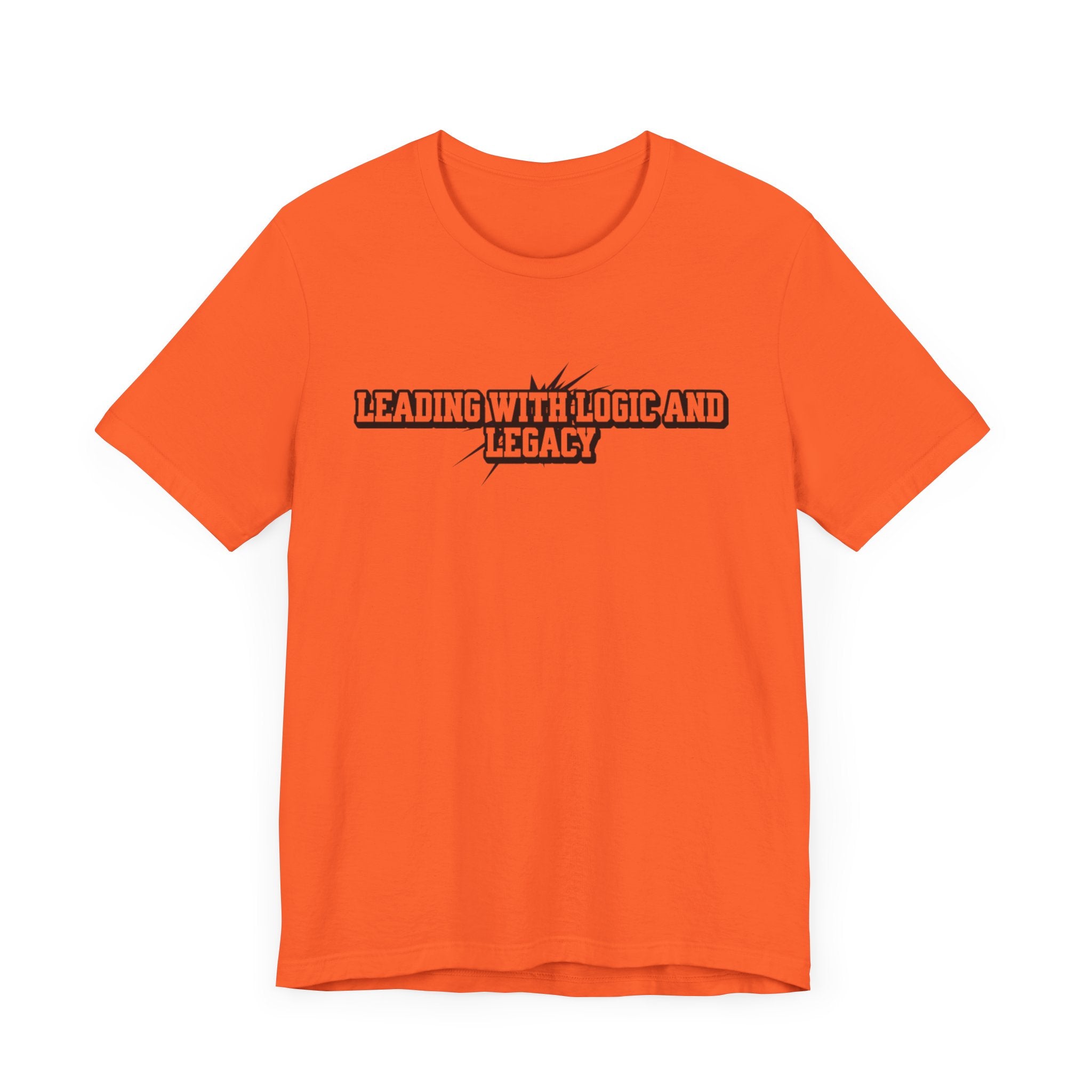 Leading with Logic and Legacy Unisex Jersey Tee, Inspirational Shirt, Gift for Thinkers, Motivational Apparel, Casual Wear