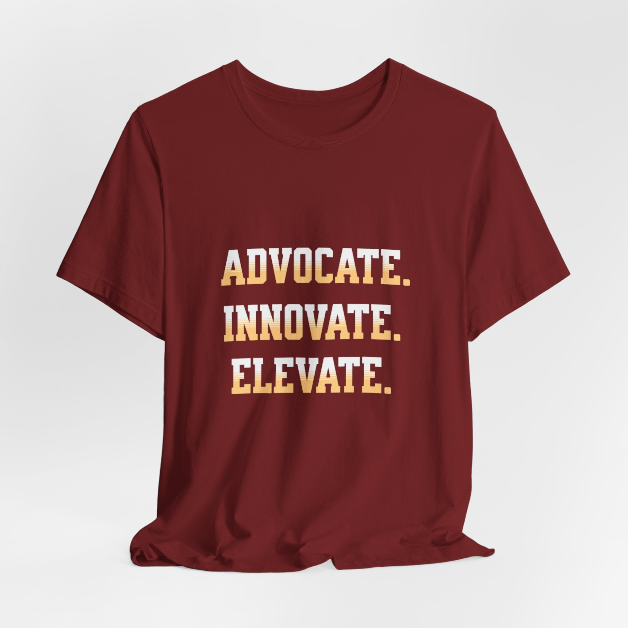 Advocate. Innovate. Elevate. Unisex Jersey Tee - Motivational T-Shirt for Activists, Inspirational Gift, Daily Wear, Casual Style, [...]