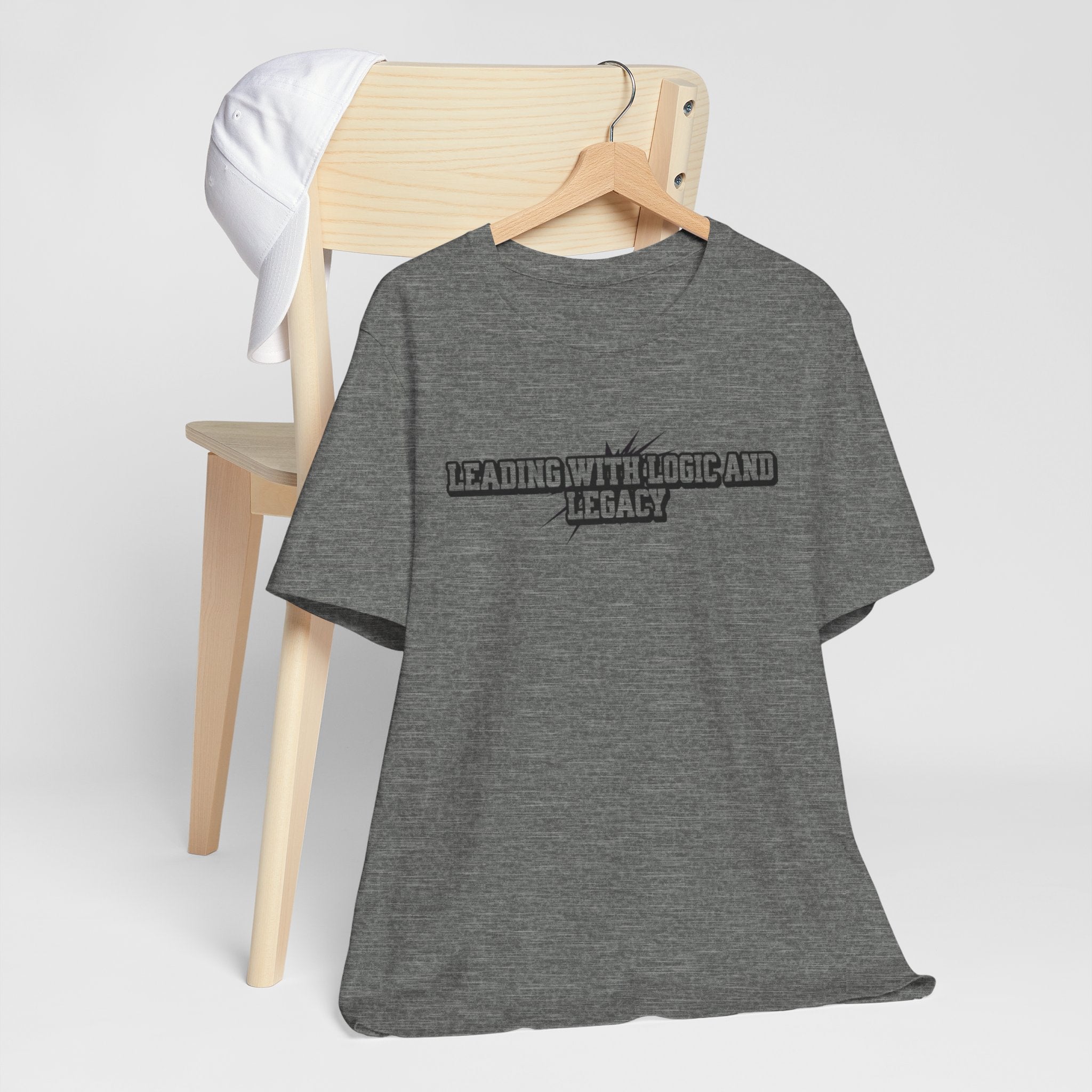 Leading with Logic and Legacy Unisex Jersey Tee, Inspirational Shirt, Gift for Thinkers, Motivational Apparel, Casual Wear