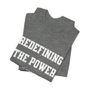 Redefining the Power Suit Women Unisex Tee, Motivational Shirt, Orange Graphic Tee, Statement T-Shirt, Casual Wear, Empowerment Gift