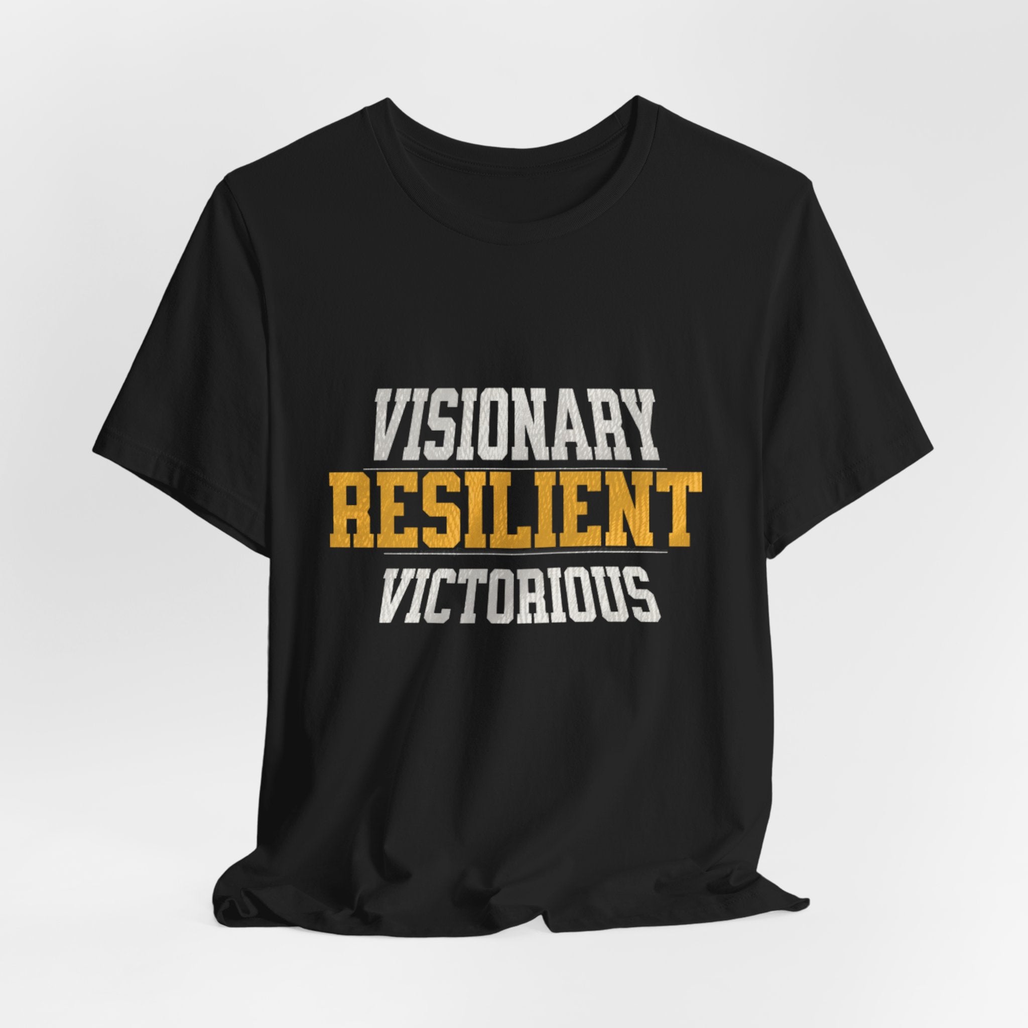 Empowerment Tee - Visionary, Resilient, Victorious | Motivational Shirt, Gift for Her, Affirmation Apparel, Positive Vibes T-Shirt
