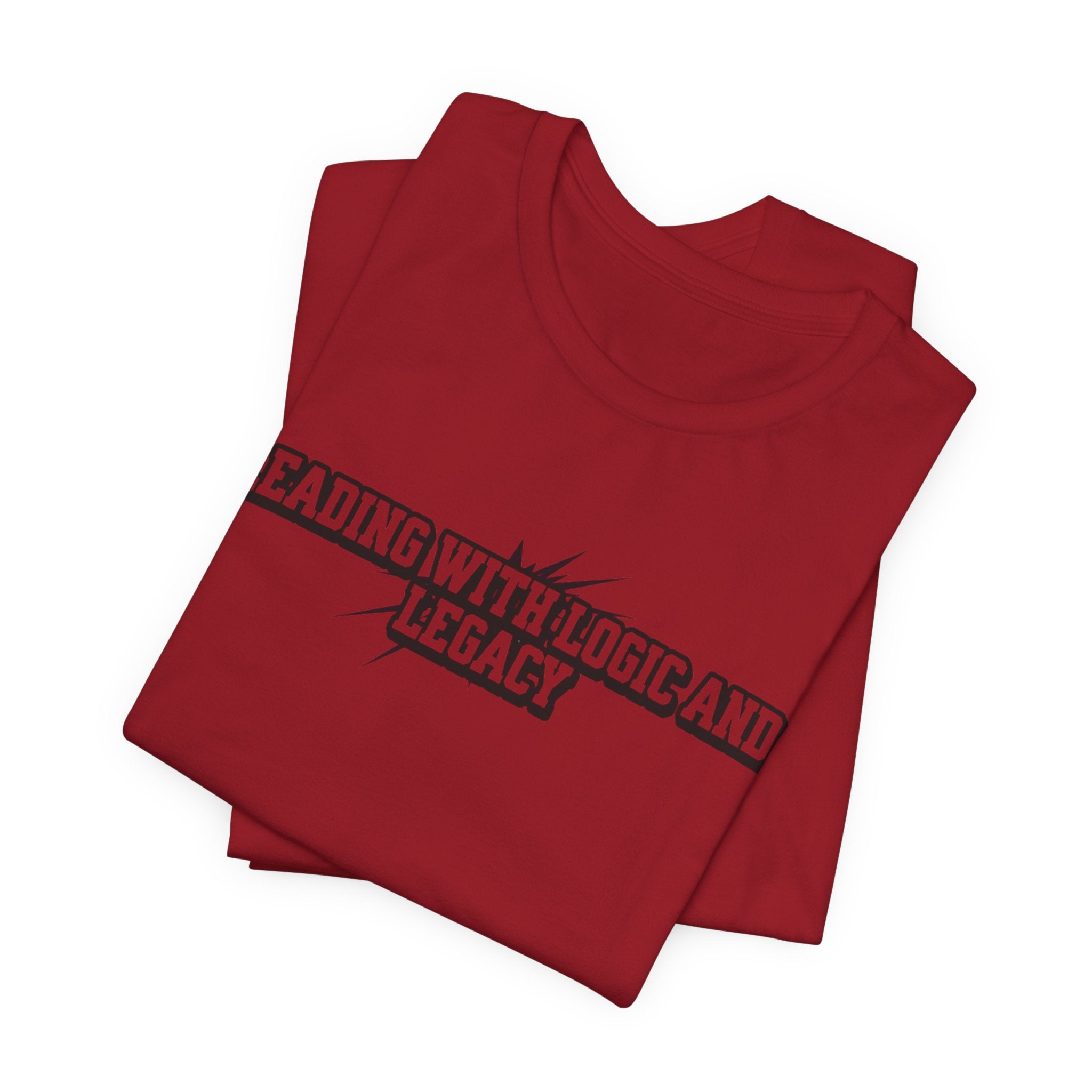 Leading with Logic and Legacy Unisex Jersey Tee, Inspirational Shirt, Gift for Thinkers, Motivational Apparel, Casual Wear