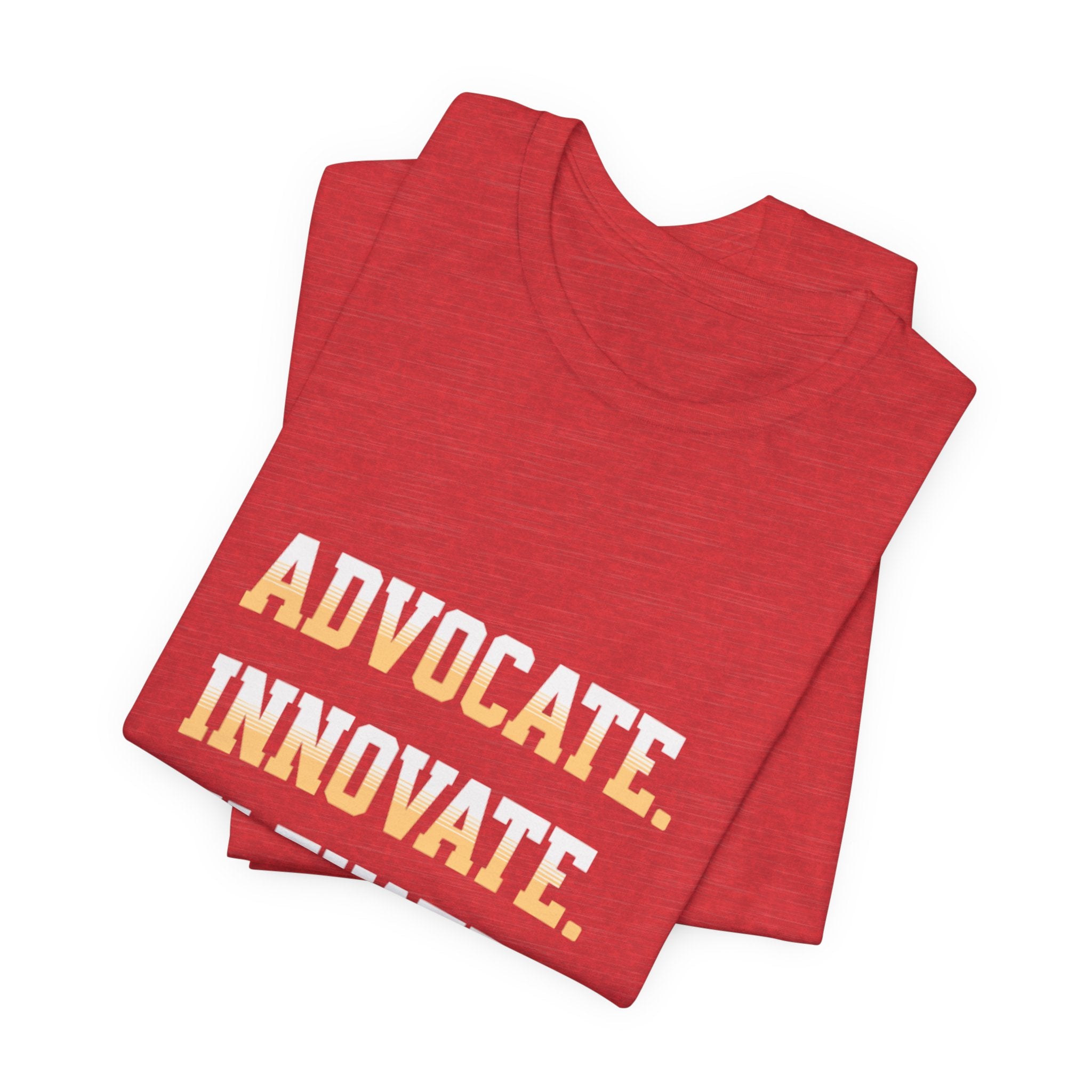 Advocate. Innovate. Elevate. Unisex Jersey Tee - Motivational T-Shirt for Activists, Inspirational Gift, Daily Wear, Casual Style, [...]