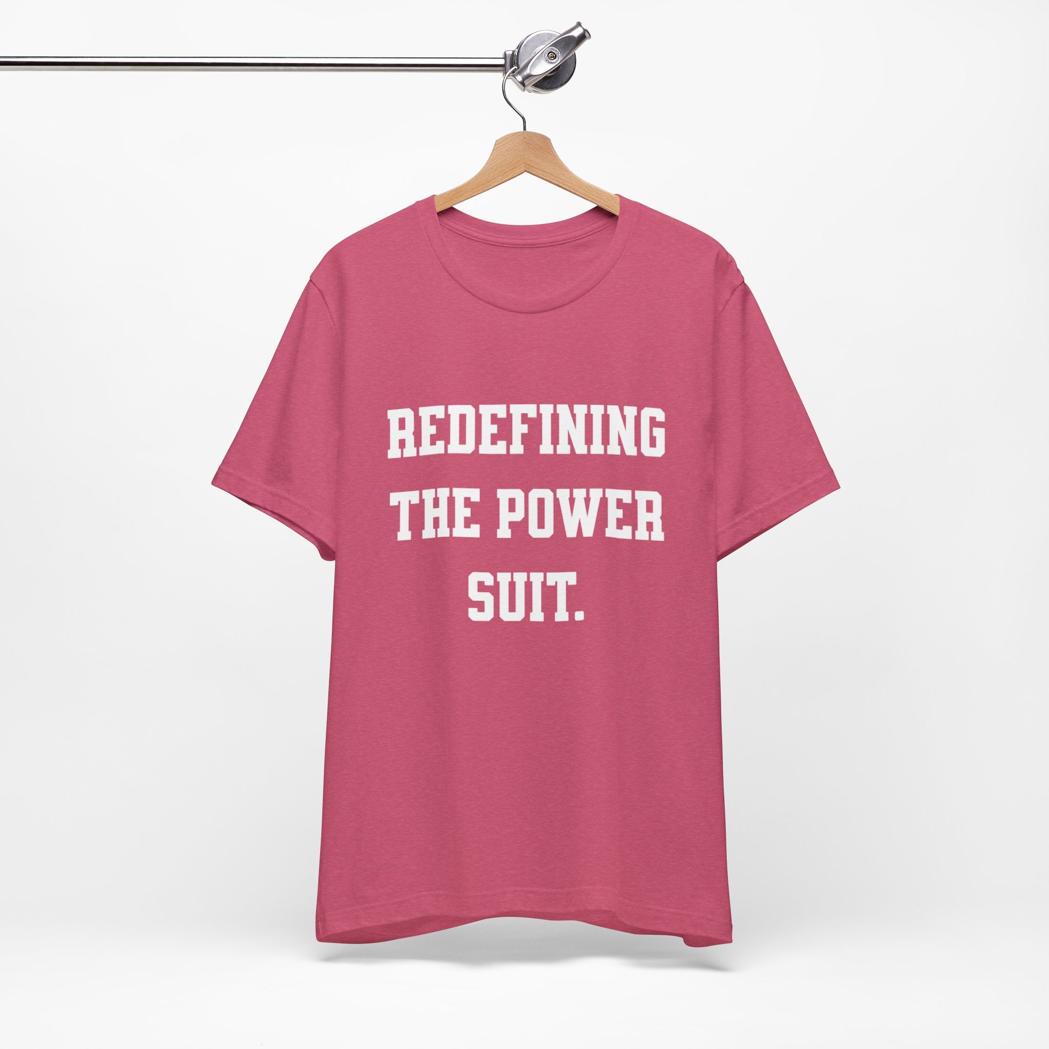 Redefining the Power Suit Women Unisex Tee, Motivational Shirt, Orange Graphic Tee, Statement T-Shirt, Casual Wear, Empowerment Gift