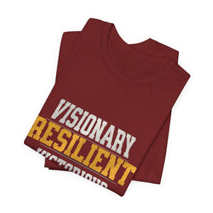 Empowerment Tee - Visionary, Resilient, Victorious | Motivational Shirt, Gift for Her, Affirmation Apparel, Positive Vibes T-Shirt