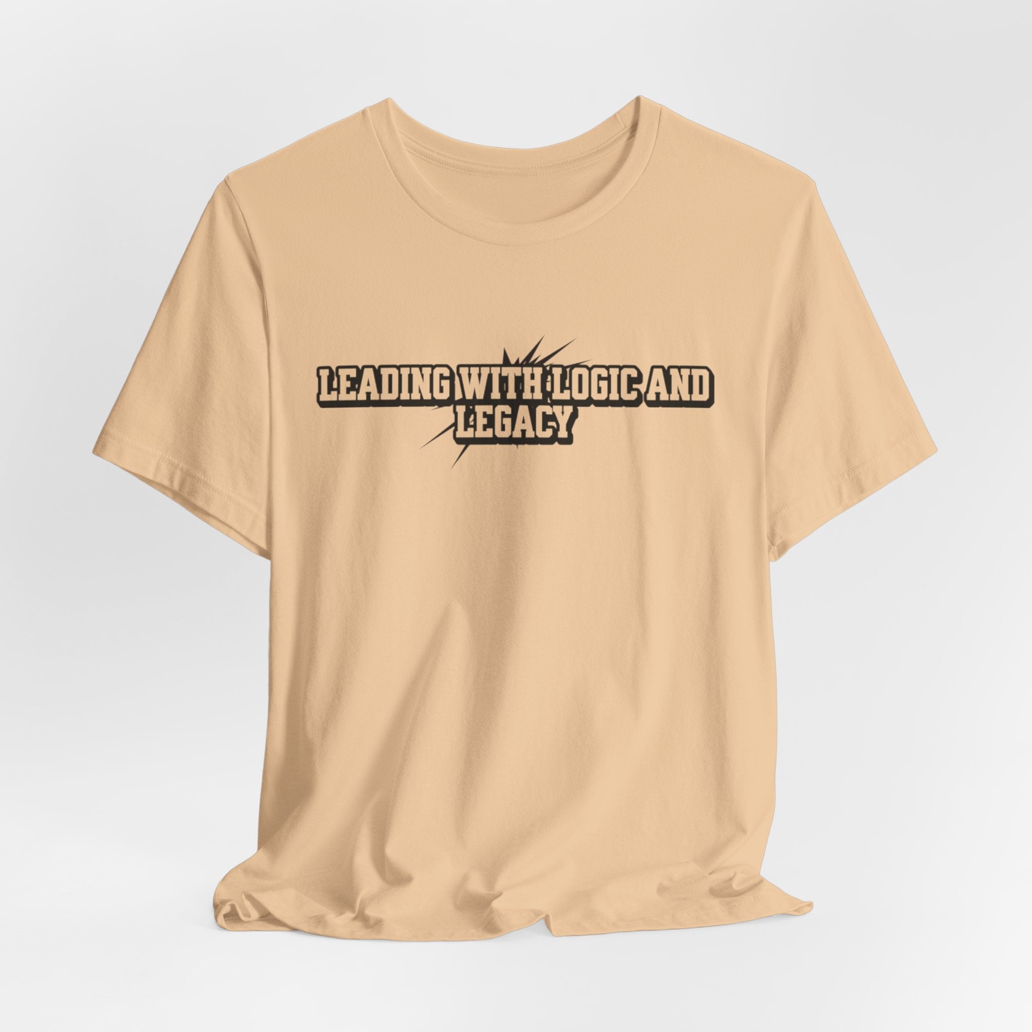Leading with Logic and Legacy Unisex Jersey Tee, Inspirational Shirt, Gift for Thinkers, Motivational Apparel, Casual Wear