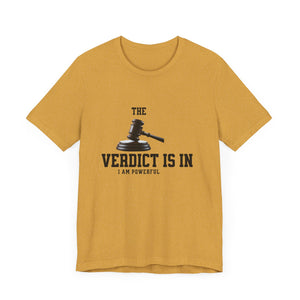 Courtroom Wit Women Tee - Verdict is In, Judge Gift, Lawyer Apparel, Legal Humor, Law Student Shirt