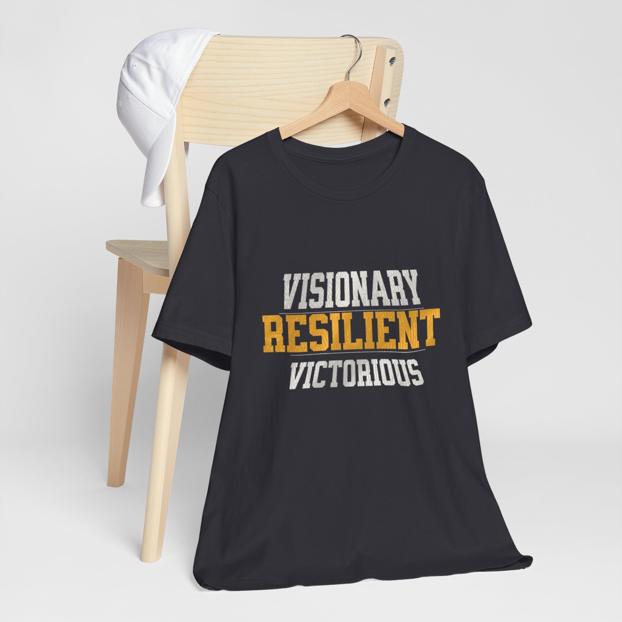 Empowerment Tee - Visionary, Resilient, Victorious | Motivational Shirt, Gift for Her, Affirmation Apparel, Positive Vibes T-Shirt