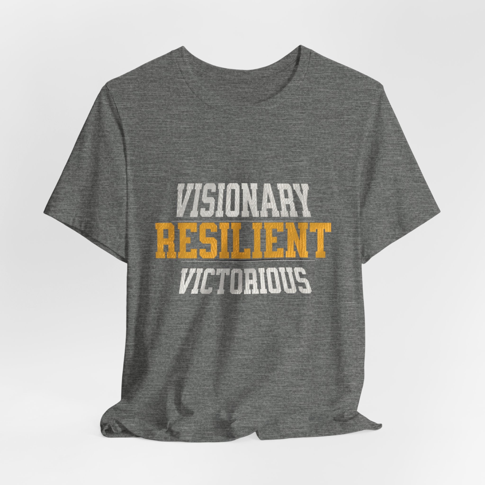 Empowerment Tee - Visionary, Resilient, Victorious | Motivational Shirt, Gift for Her, Affirmation Apparel, Positive Vibes T-Shirt