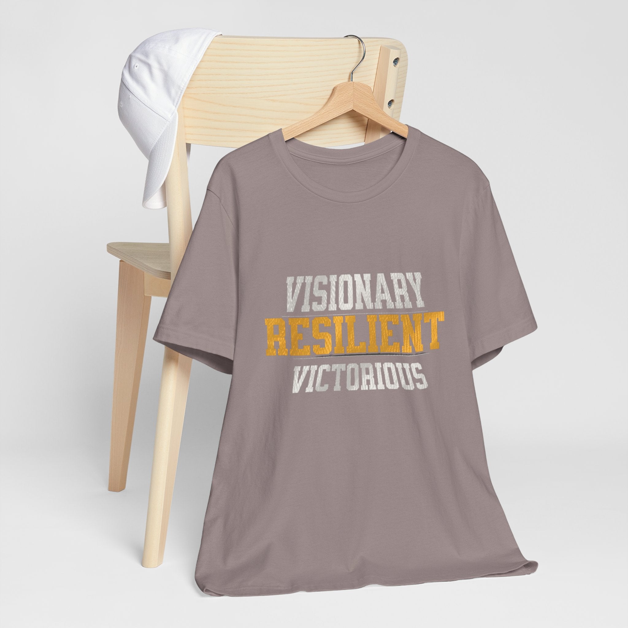 Empowerment Tee - Visionary, Resilient, Victorious | Motivational Shirt, Gift for Her, Affirmation Apparel, Positive Vibes T-Shirt