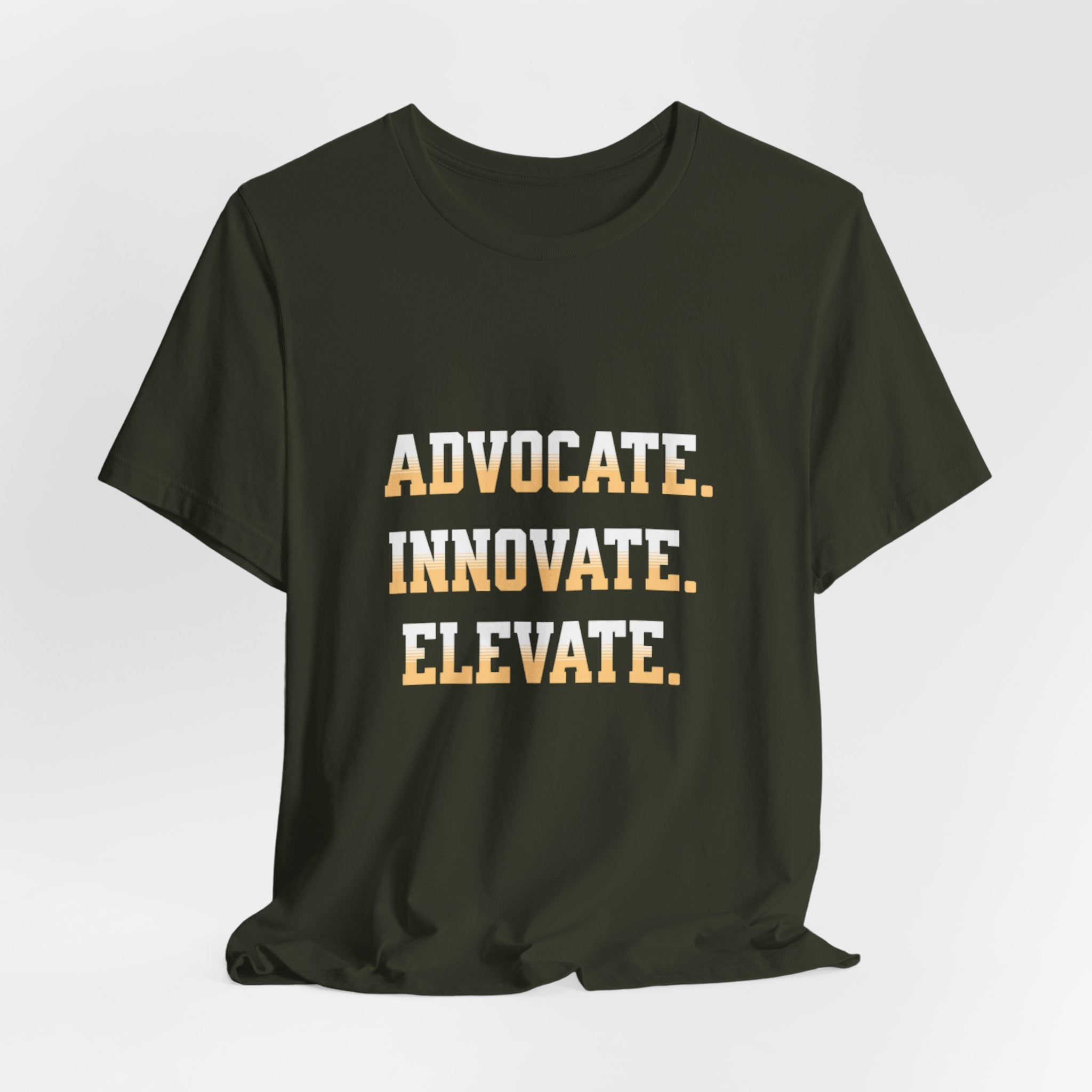 Advocate. Innovate. Elevate. Unisex Jersey Tee - Motivational T-Shirt for Activists, Inspirational Gift, Daily Wear, Casual Style, [...]