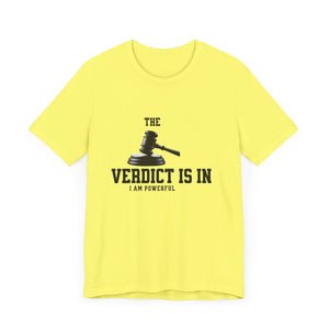 Courtroom Wit Women Tee - Verdict is In, Judge Gift, Lawyer Apparel, Legal Humor, Law Student Shirt