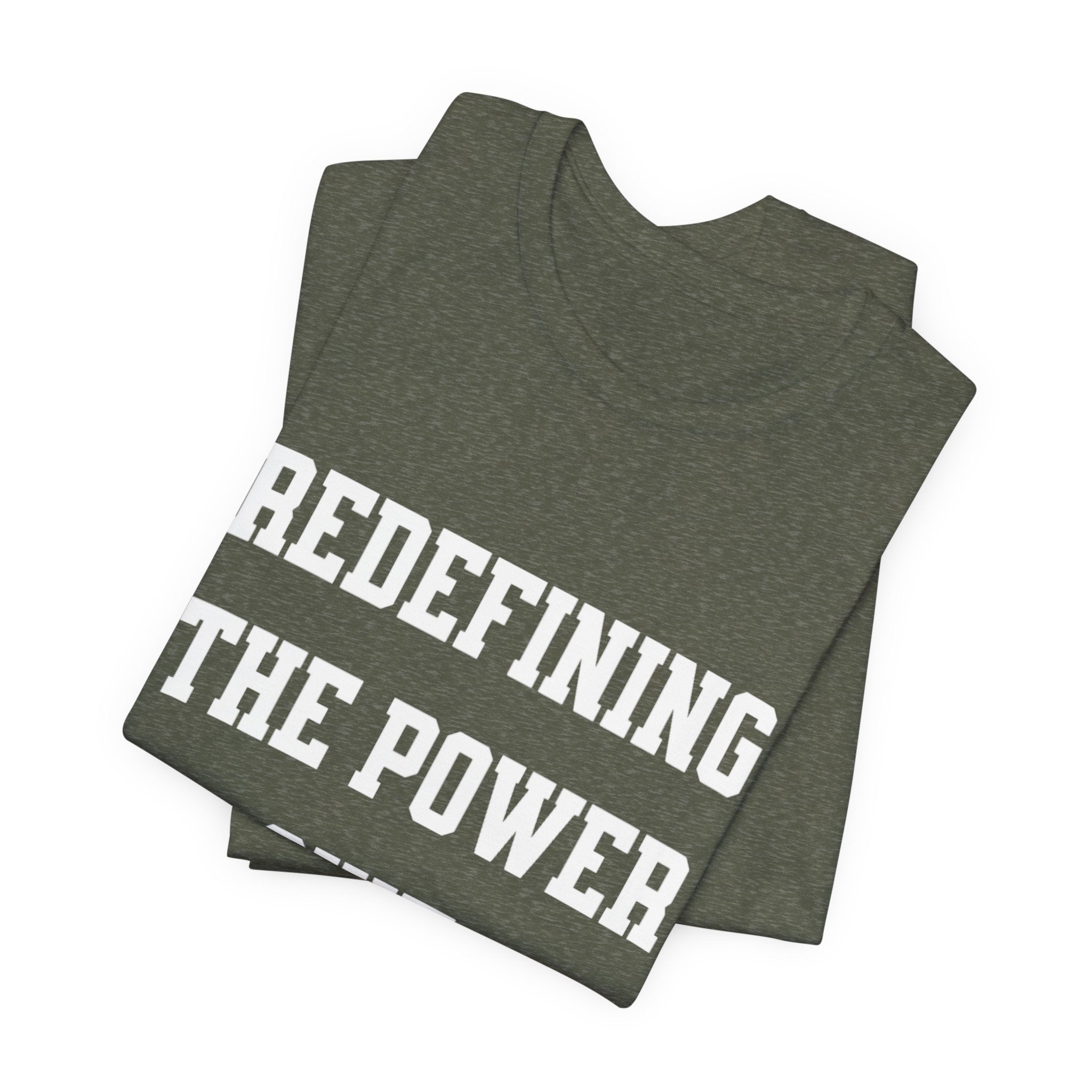 Redefining the Power Suit Women Unisex Tee, Motivational Shirt, Orange Graphic Tee, Statement T-Shirt, Casual Wear, Empowerment Gift