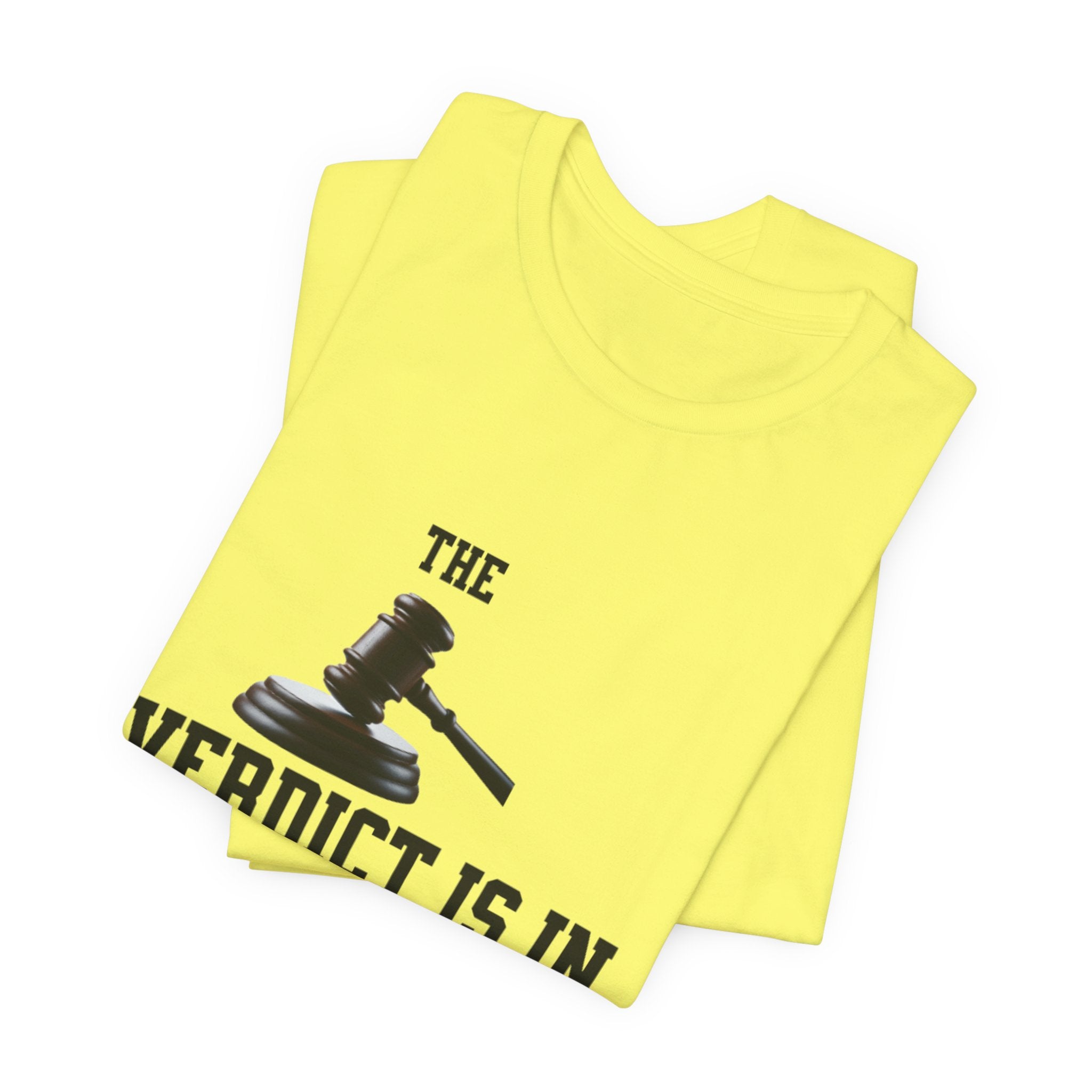 Courtroom Wit Women Tee - Verdict is In, Judge Gift, Lawyer Apparel, Legal Humor, Law Student Shirt