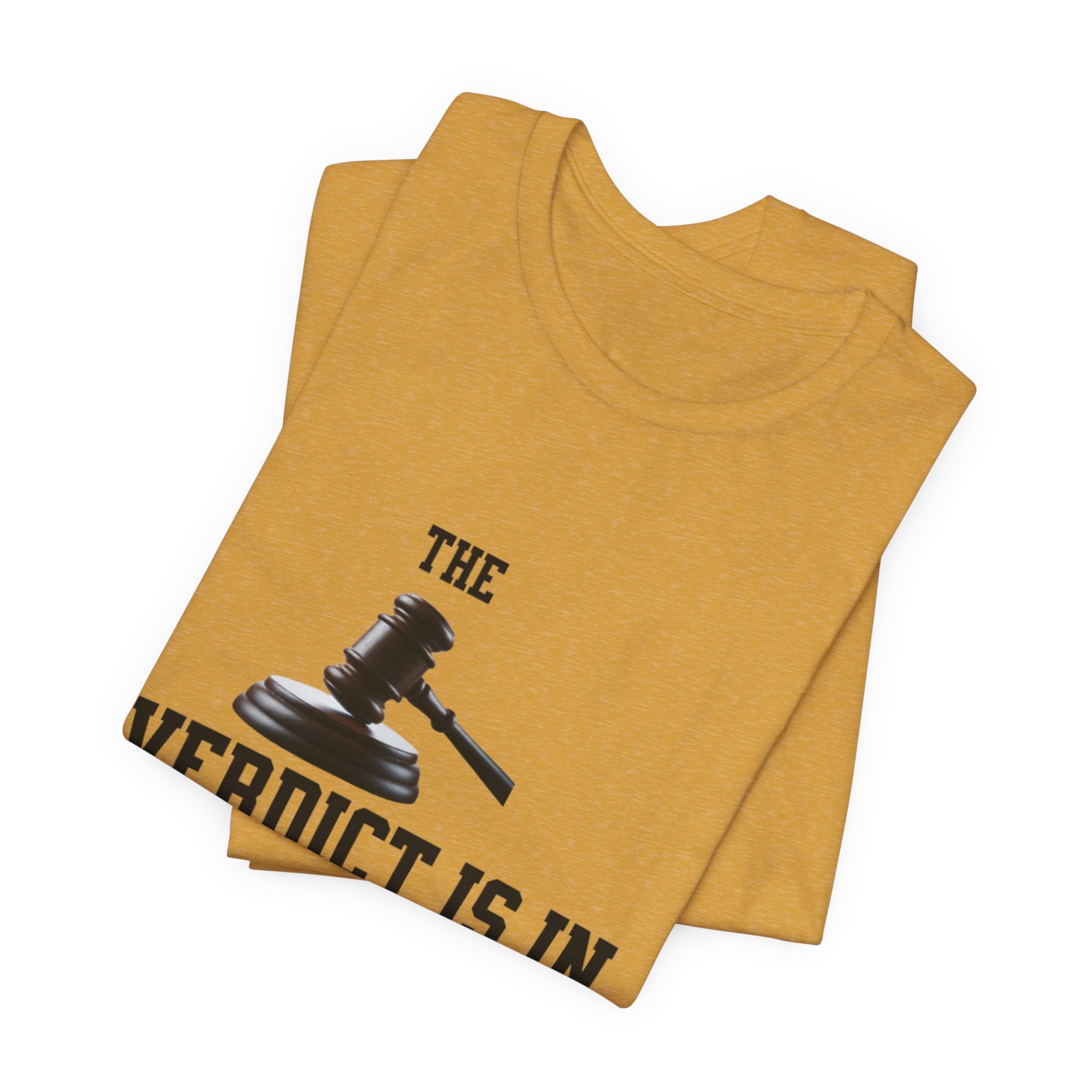 Courtroom Wit Women Tee - Verdict is In, Judge Gift, Lawyer Apparel, Legal Humor, Law Student Shirt