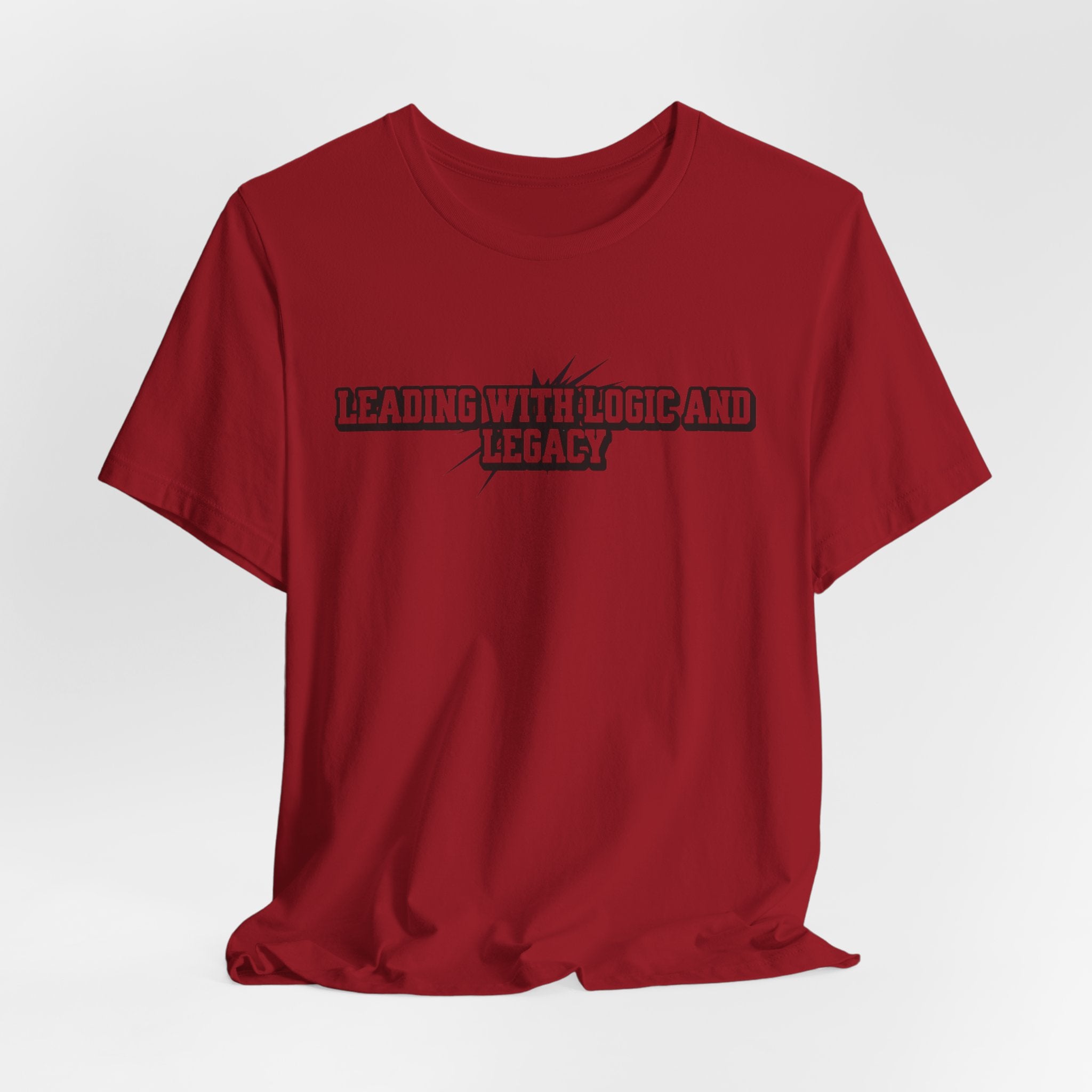 Leading with Logic and Legacy Unisex Jersey Tee, Inspirational Shirt, Gift for Thinkers, Motivational Apparel, Casual Wear