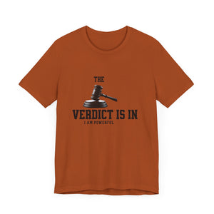 Courtroom Wit Women Tee - Verdict is In, Judge Gift, Lawyer Apparel, Legal Humor, Law Student Shirt