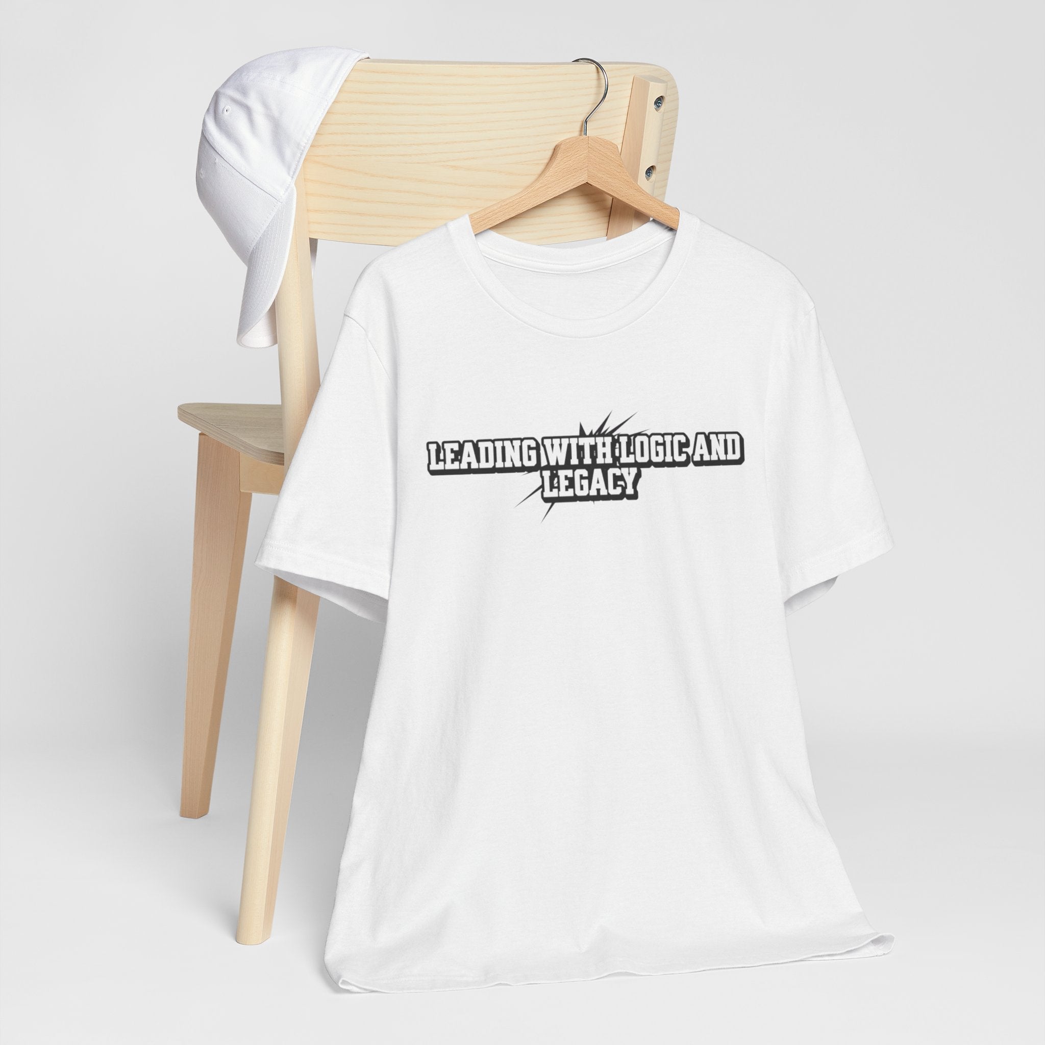 Leading with Logic and Legacy Unisex Jersey Tee, Inspirational Shirt, Gift for Thinkers, Motivational Apparel, Casual Wear
