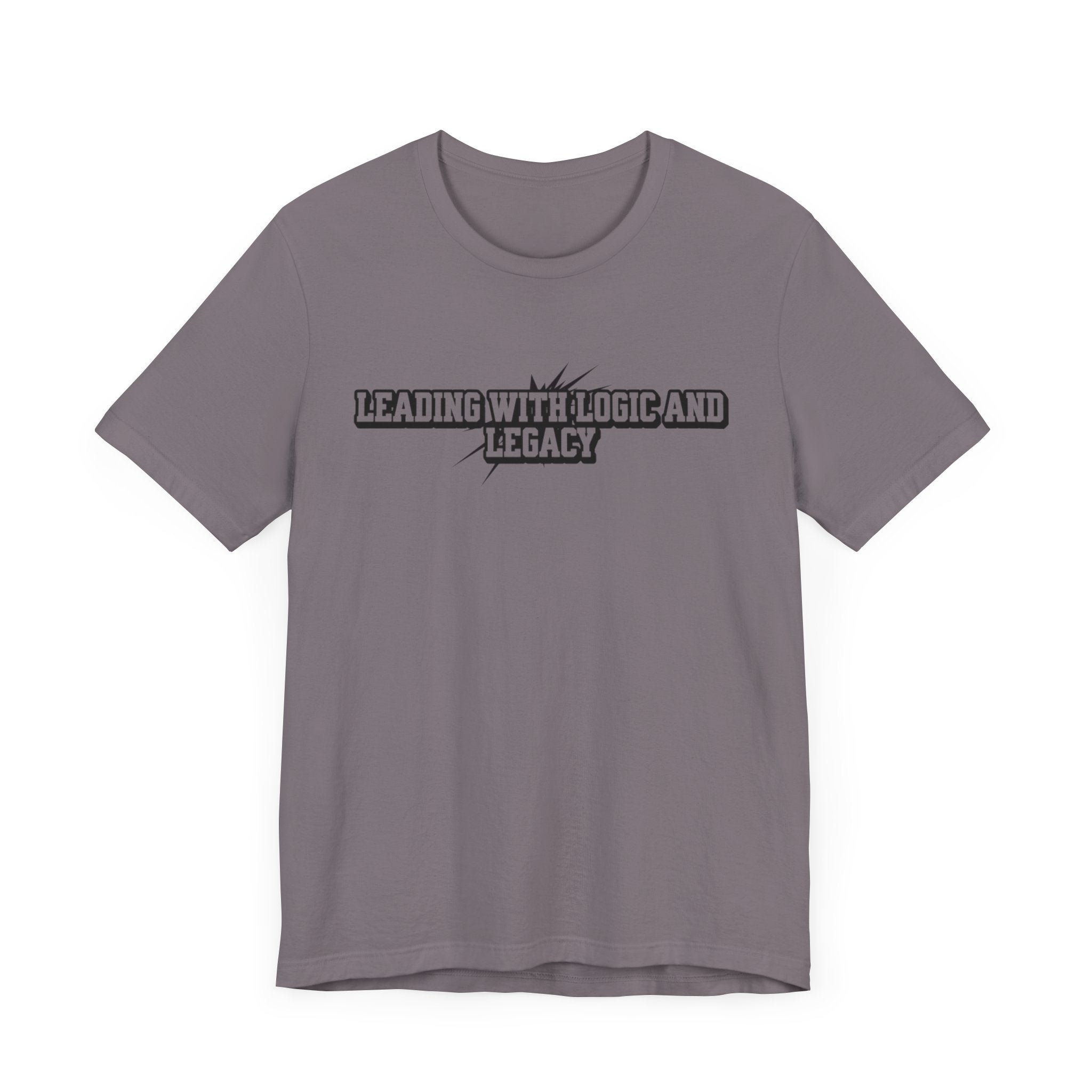 Leading with Logic and Legacy Unisex Jersey Tee, Inspirational Shirt, Gift for Thinkers, Motivational Apparel, Casual Wear