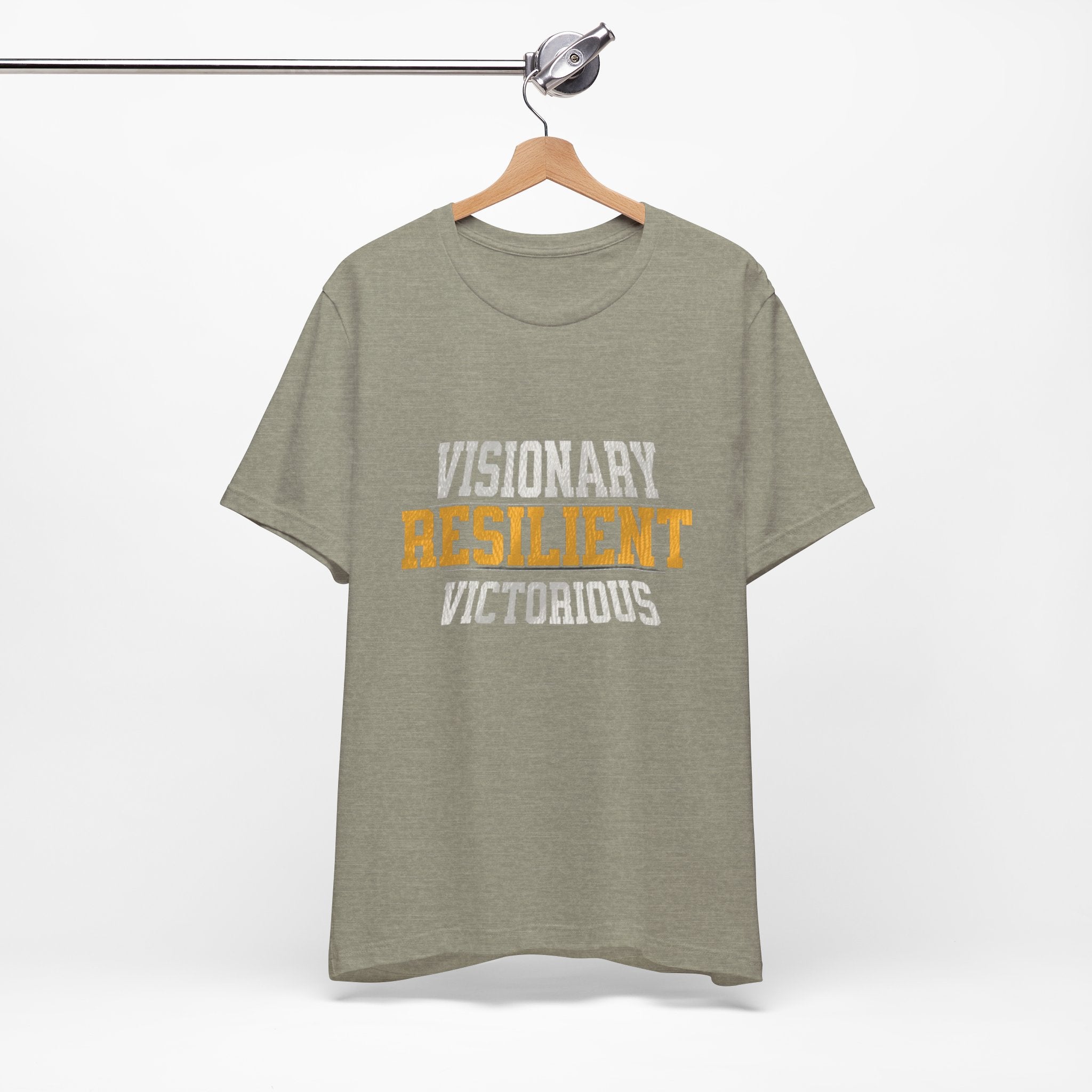 Empowerment Tee - Visionary, Resilient, Victorious | Motivational Shirt, Gift for Her, Affirmation Apparel, Positive Vibes T-Shirt