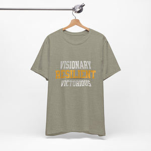 Empowerment Tee - Visionary, Resilient, Victorious | Motivational Shirt, Gift for Her, Affirmation Apparel, Positive Vibes T-Shirt