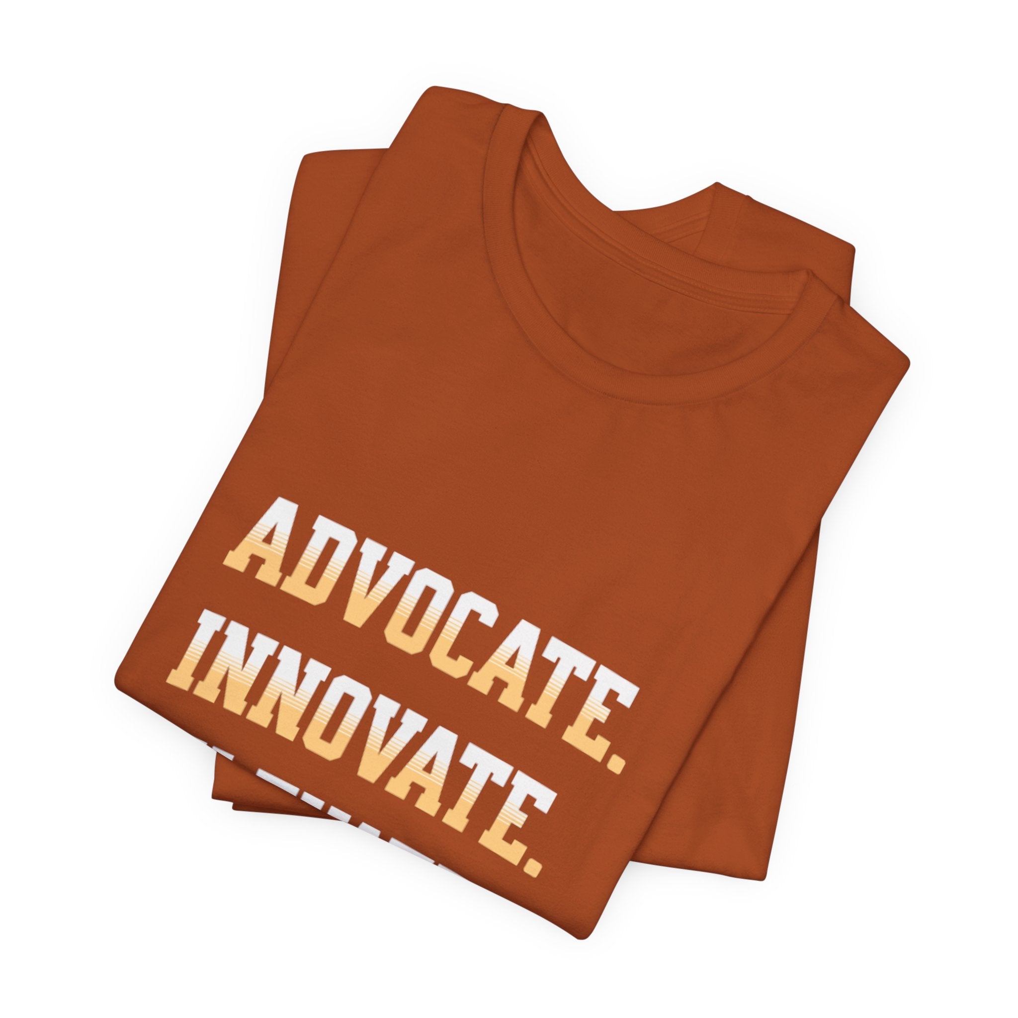 Advocate. Innovate. Elevate. Unisex Jersey Tee - Motivational T-Shirt for Activists, Inspirational Gift, Daily Wear, Casual Style, [...]