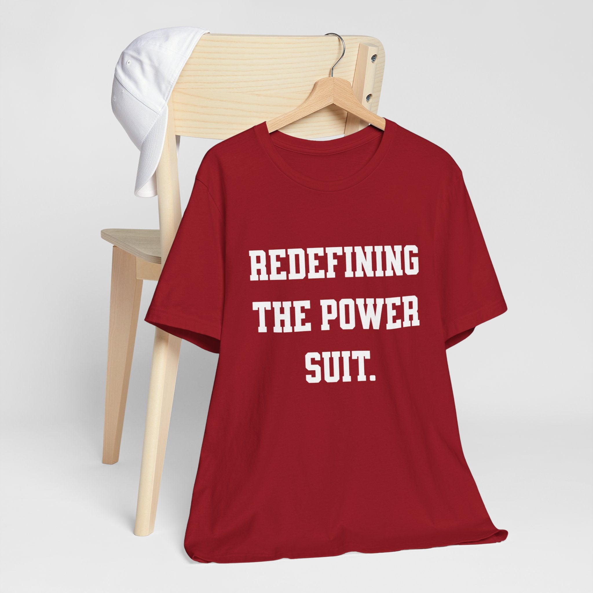 Redefining the Power Suit Women Unisex Tee, Motivational Shirt, Orange Graphic Tee, Statement T-Shirt, Casual Wear, Empowerment Gift